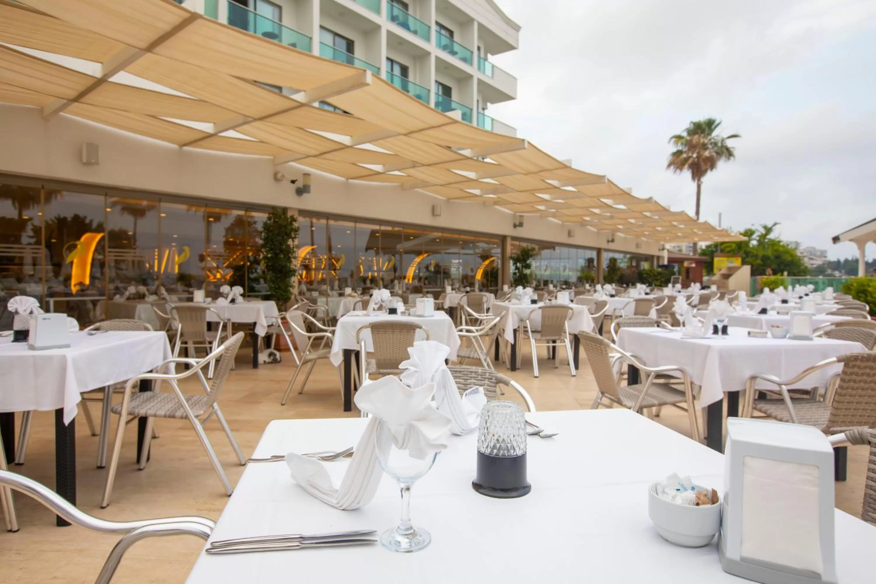 Patio in Falcon Hotel