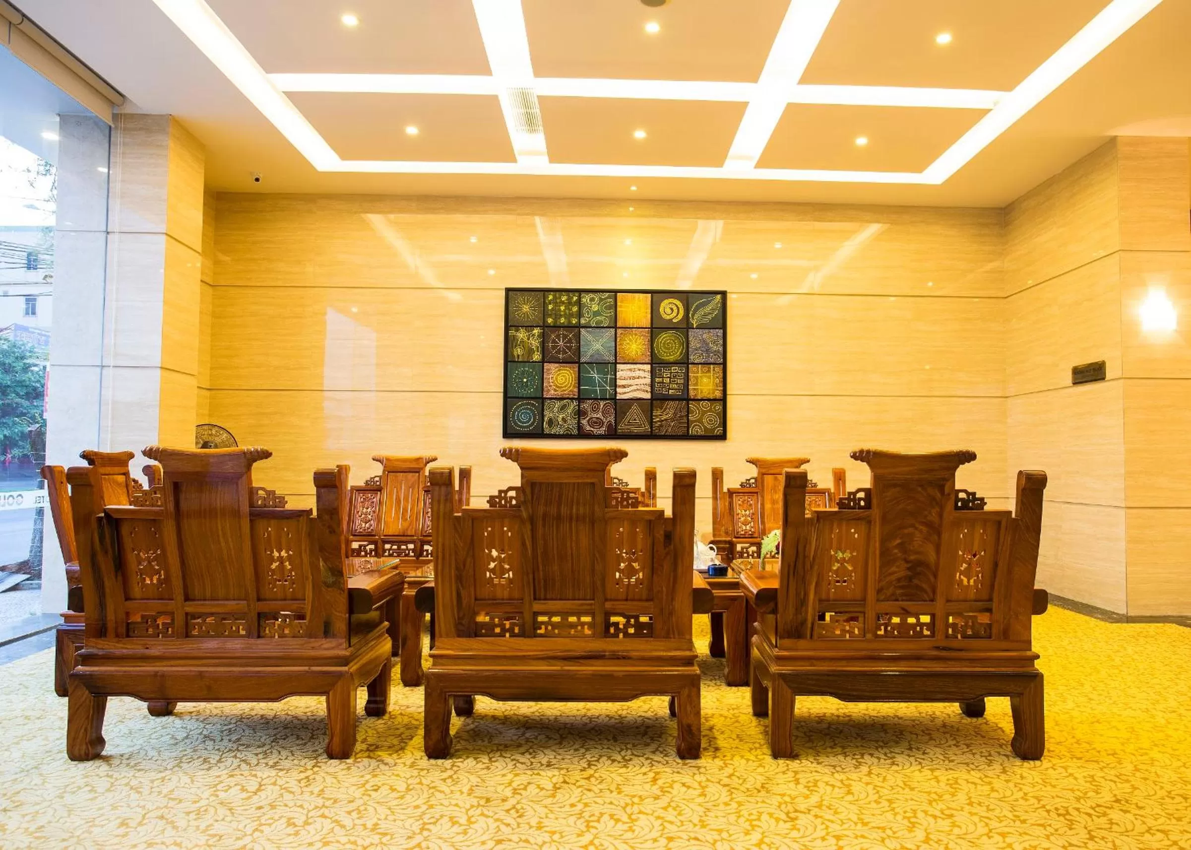 Communal lounge/ TV room in Golden Quang Tri Hotel