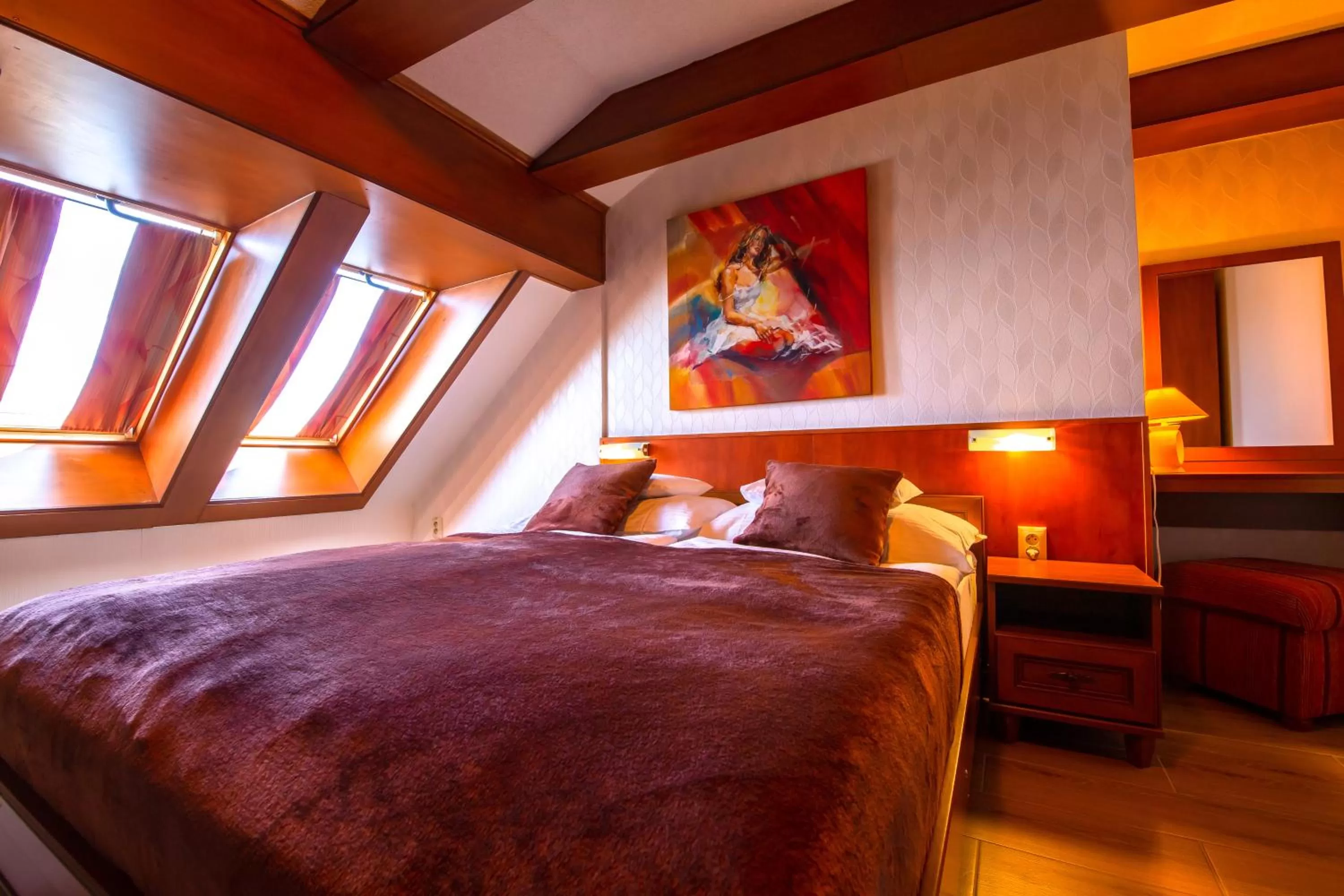 Bed in Spa & Wellness Hotel Orchidea