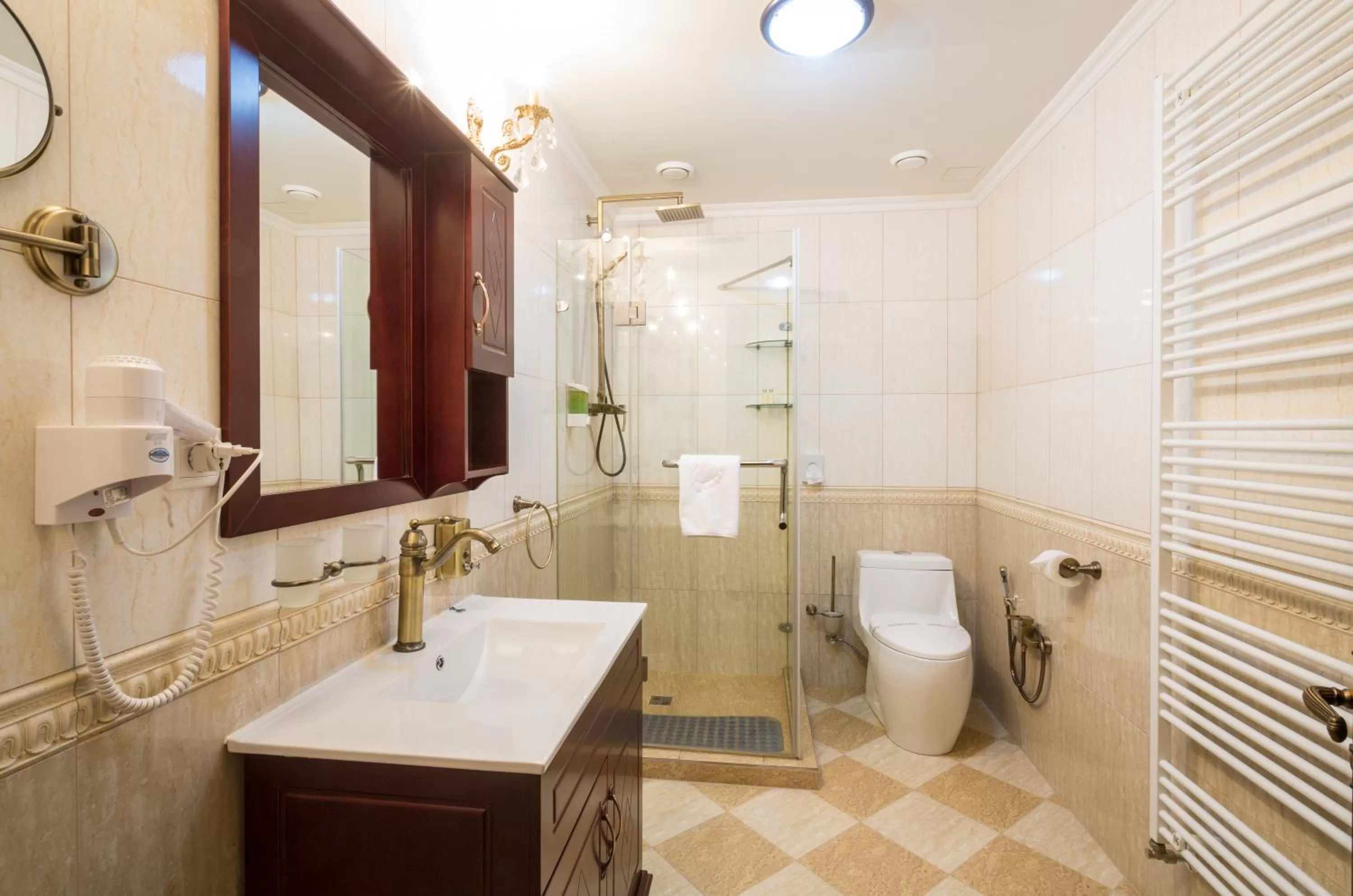 Shower in Zámek Lužec Spa & Wellness Resort