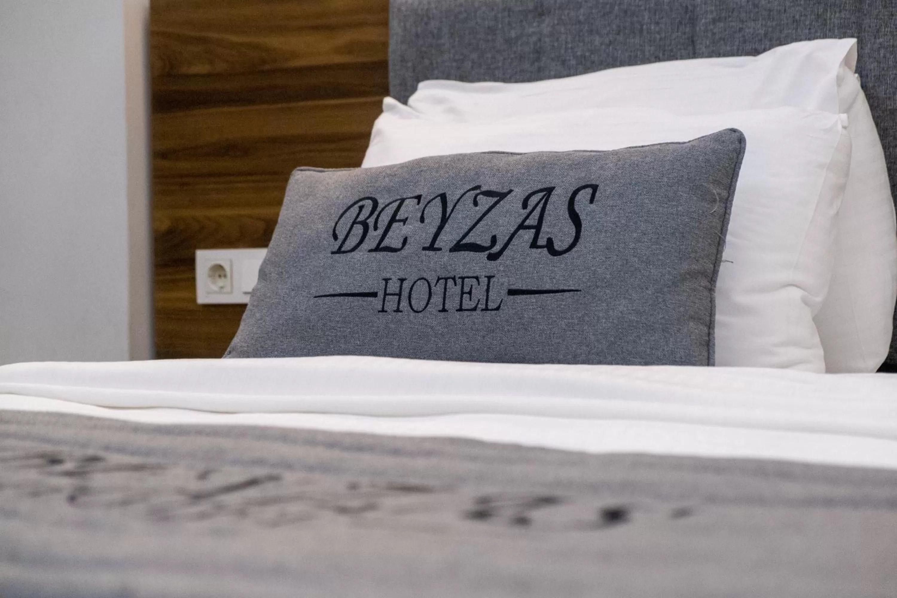 Bed, Property Logo/Sign in Beyzas Hotels & Suites