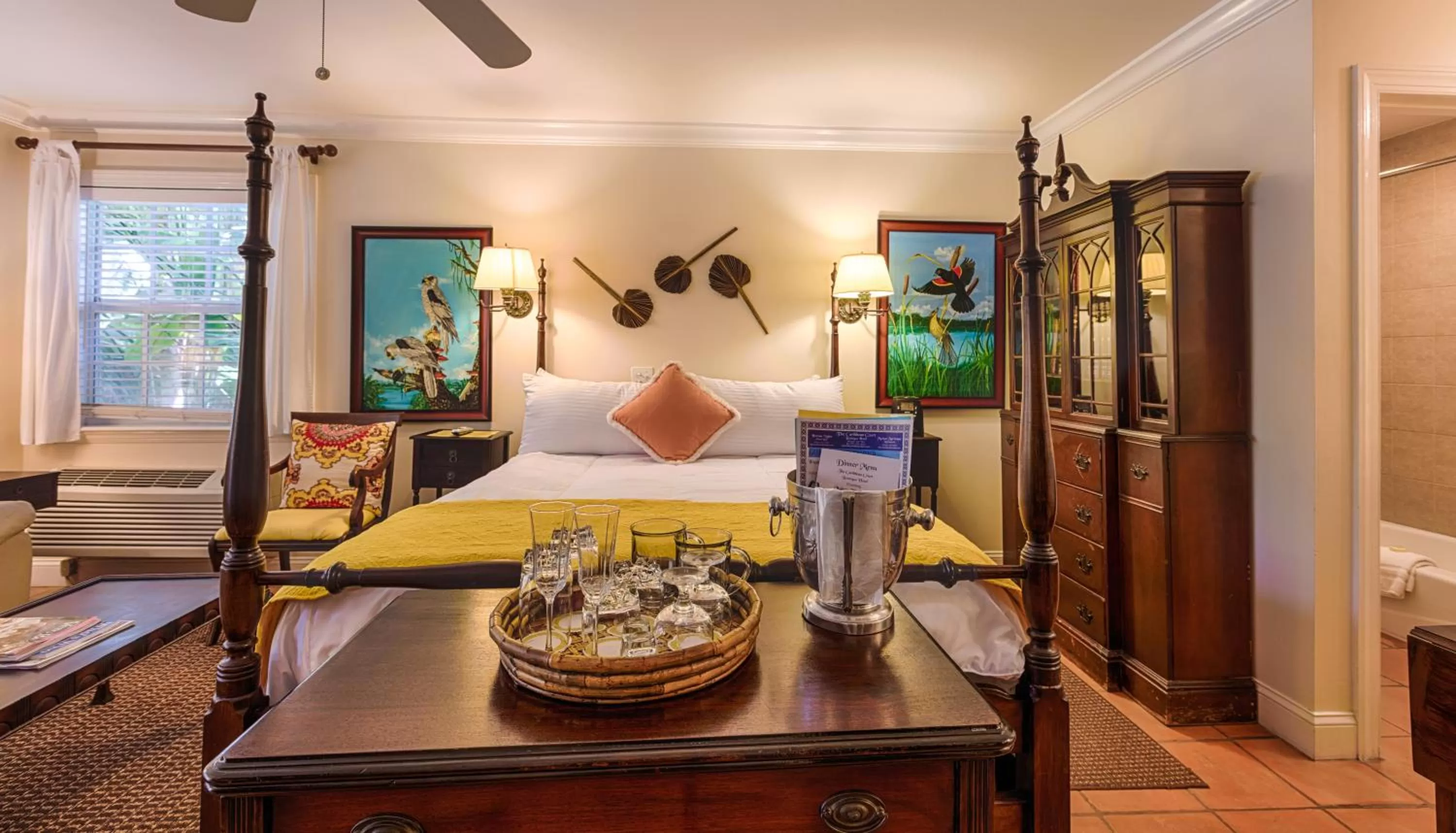 Bedroom, Bed in The Caribbean Court Boutique Hotel