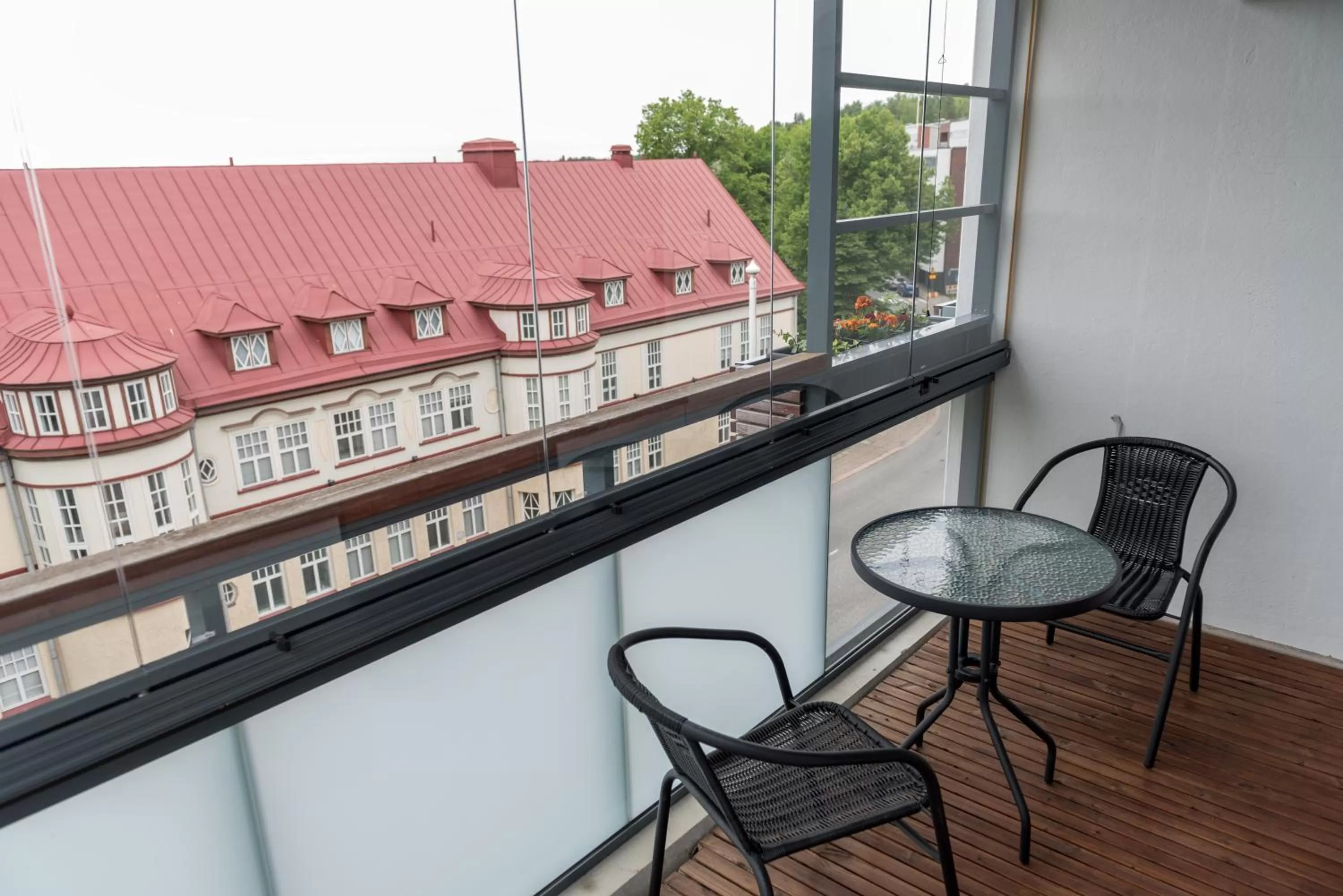 Balcony/Terrace in Hotelli Lähde