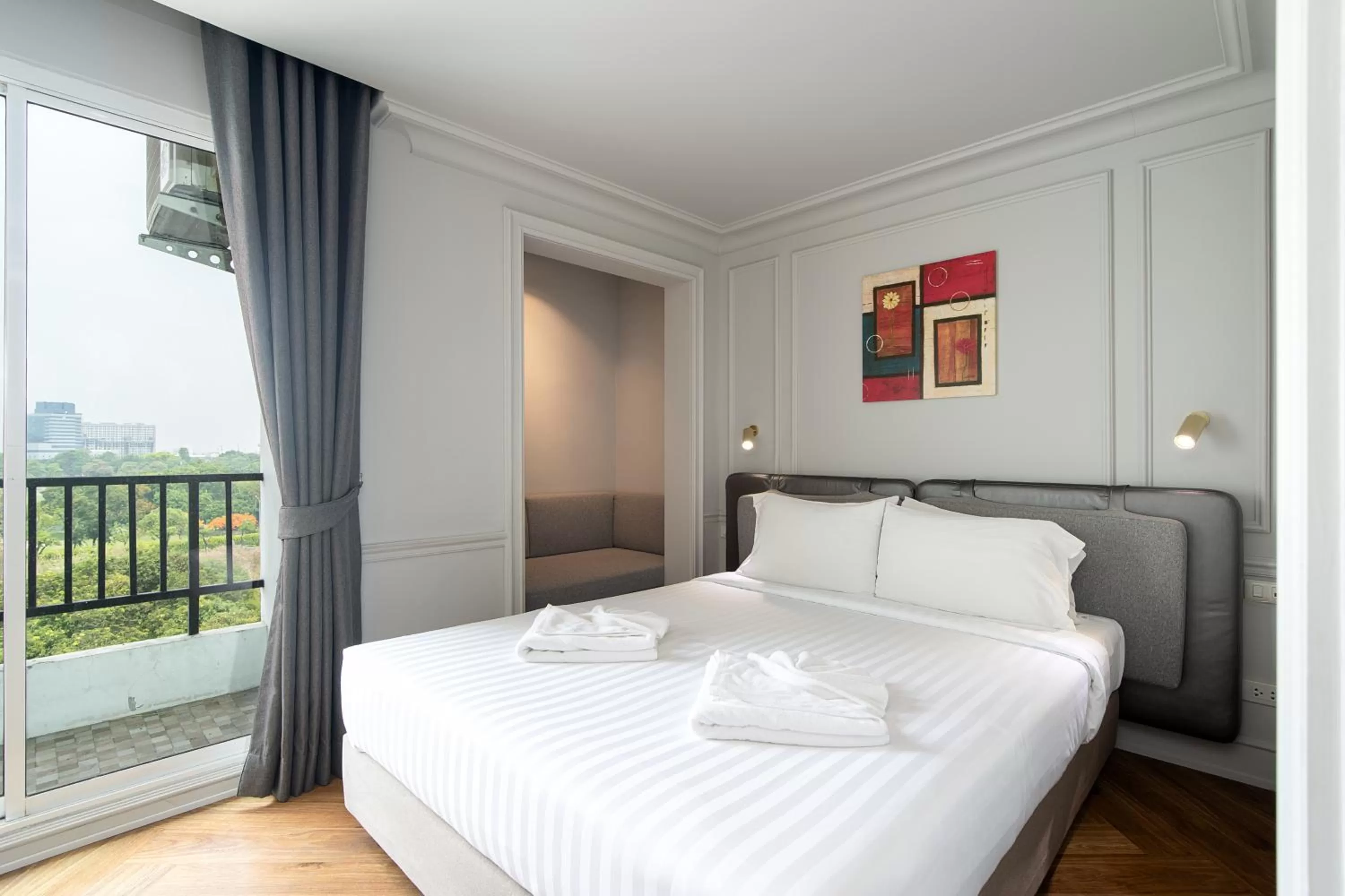 Bed in The Riche Boutique Hotel Don Mueang Airport