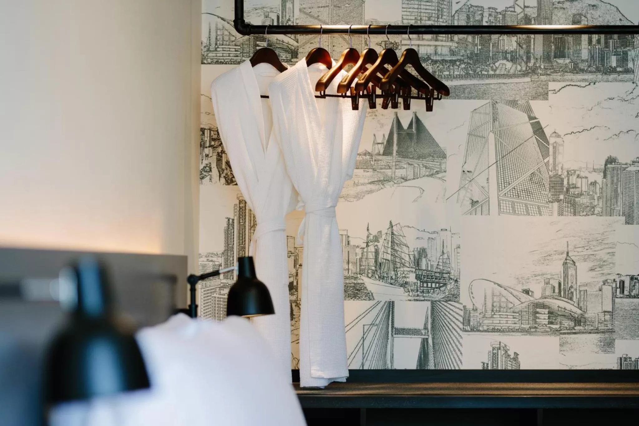 wardrobe, Bed in Pentahotel Hong Kong, Tuen Mun