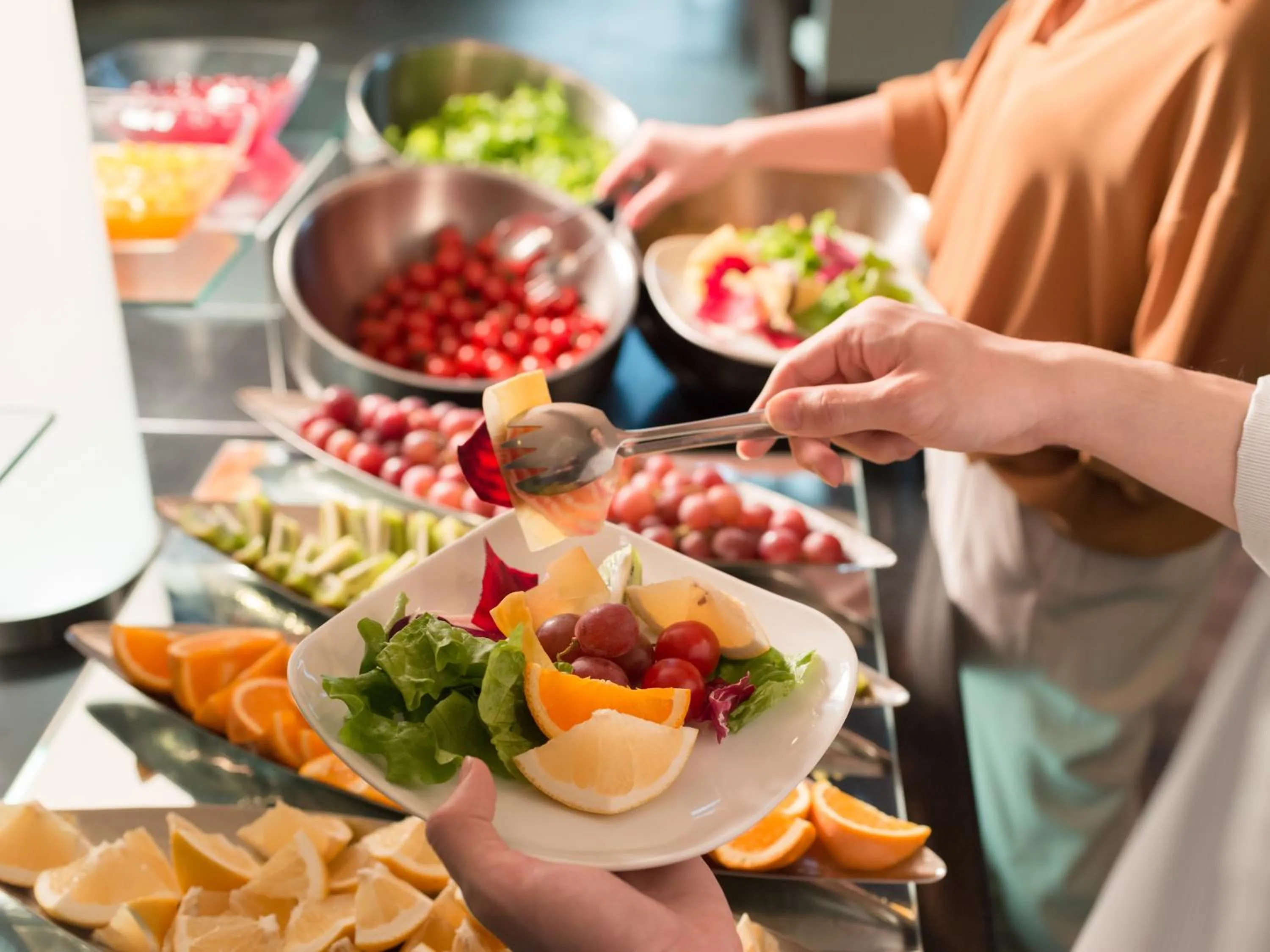 Buffet breakfast in Hokuten no Oka Abashiriko Tsuruga Resort