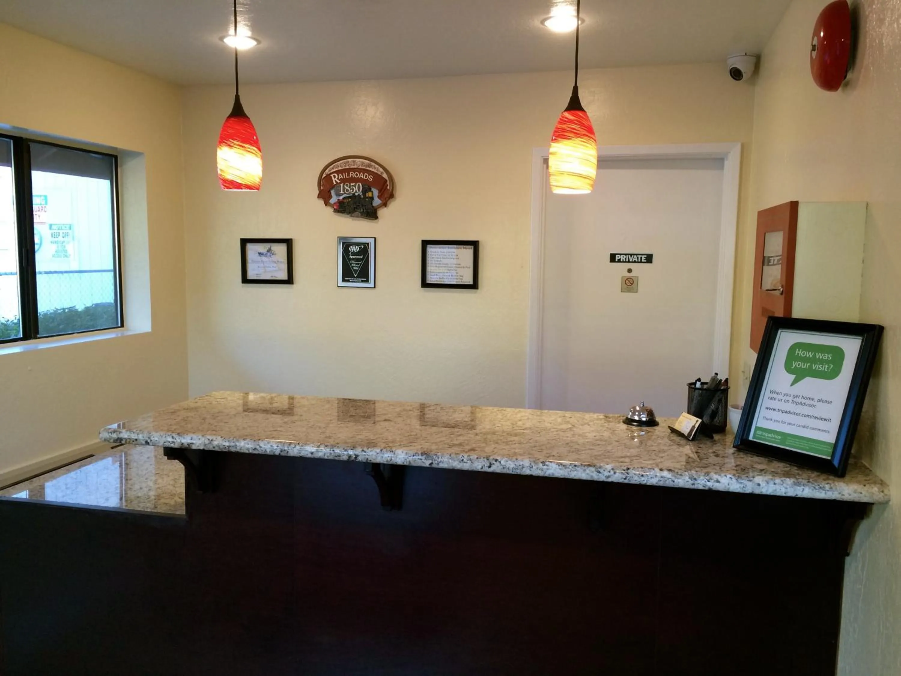 Lobby or reception in Jamestown Railtown Motel