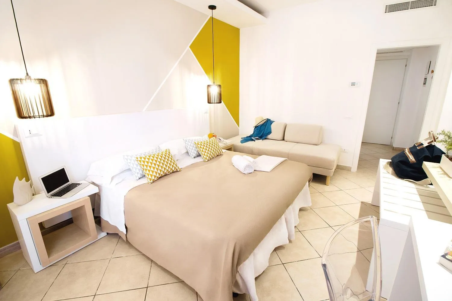 Bedroom, Bed in Hotel Rivage