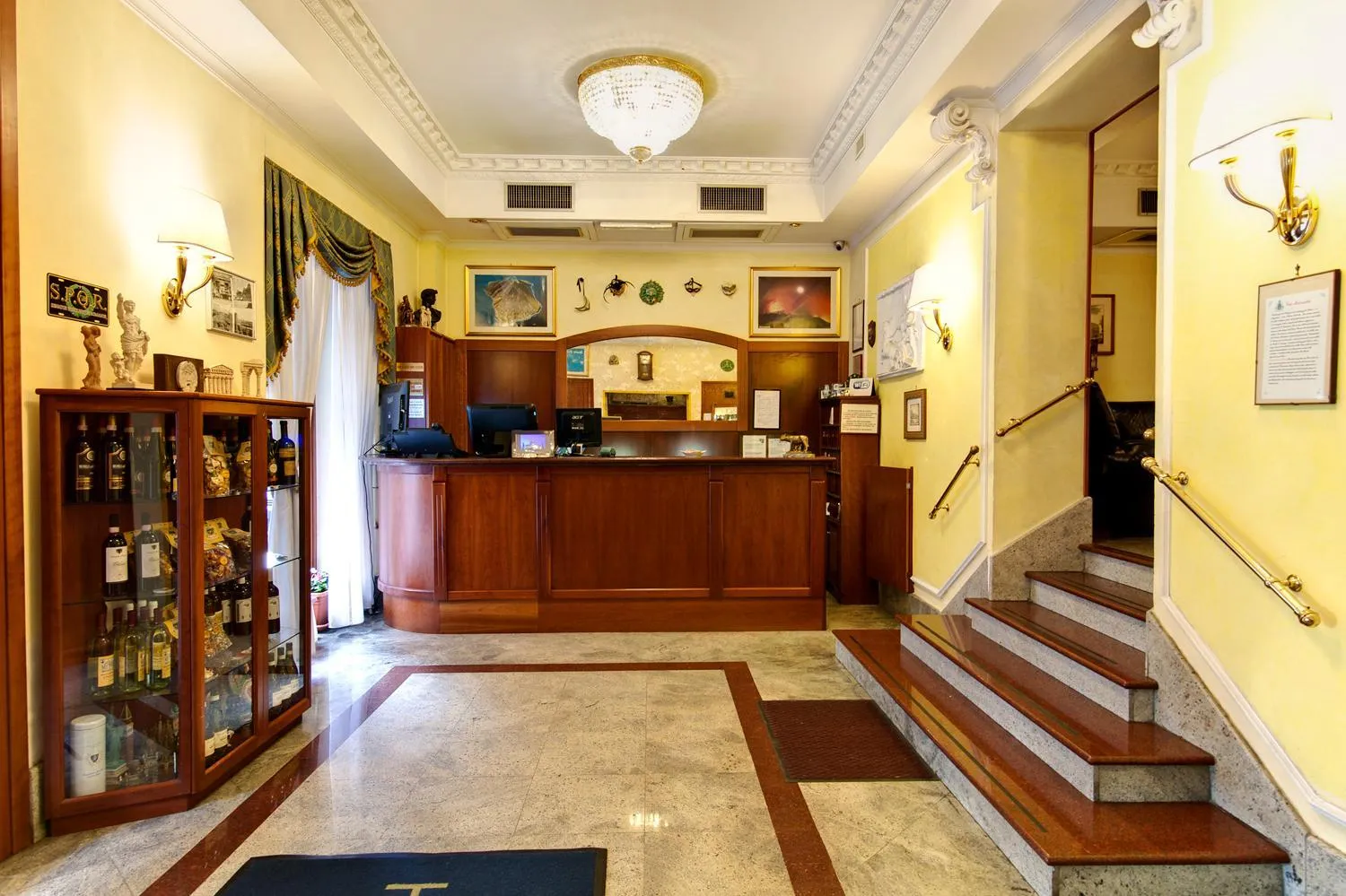 Lobby or reception in Hotel Stromboli