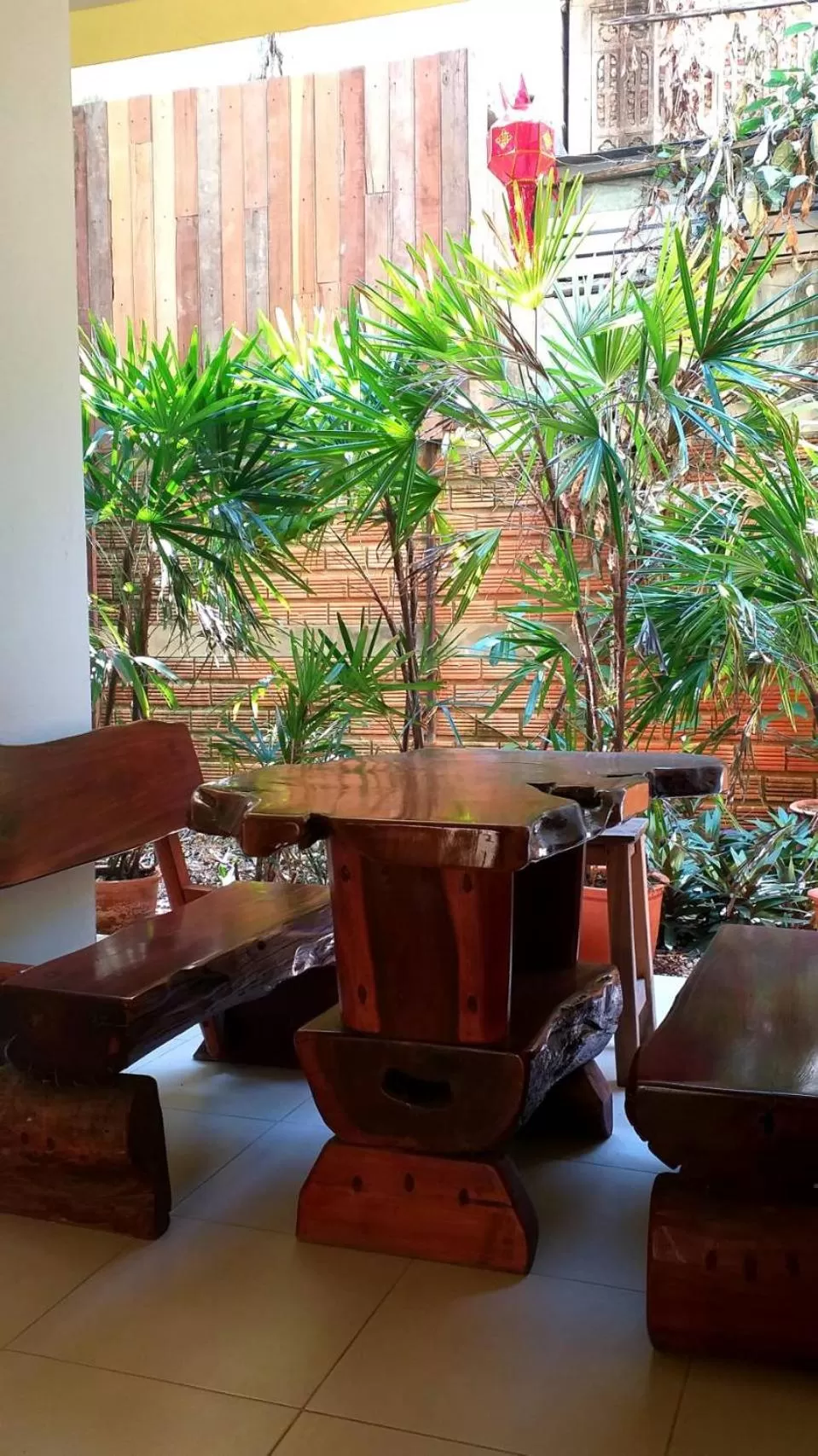 Seating area in Ban Mae Boonthong