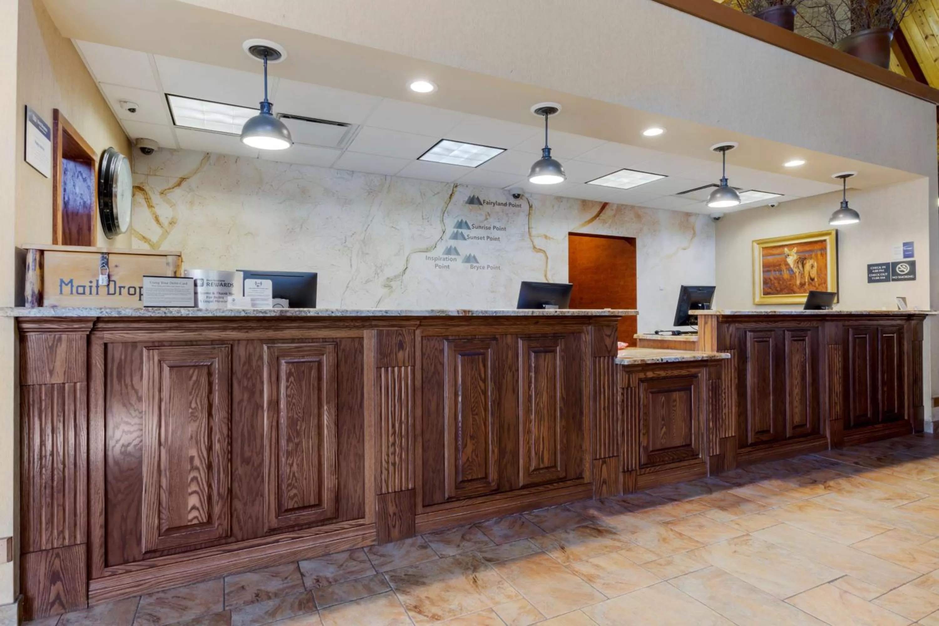 Lobby or reception in Best Western PLUS Bryce Canyon Grand Hotel