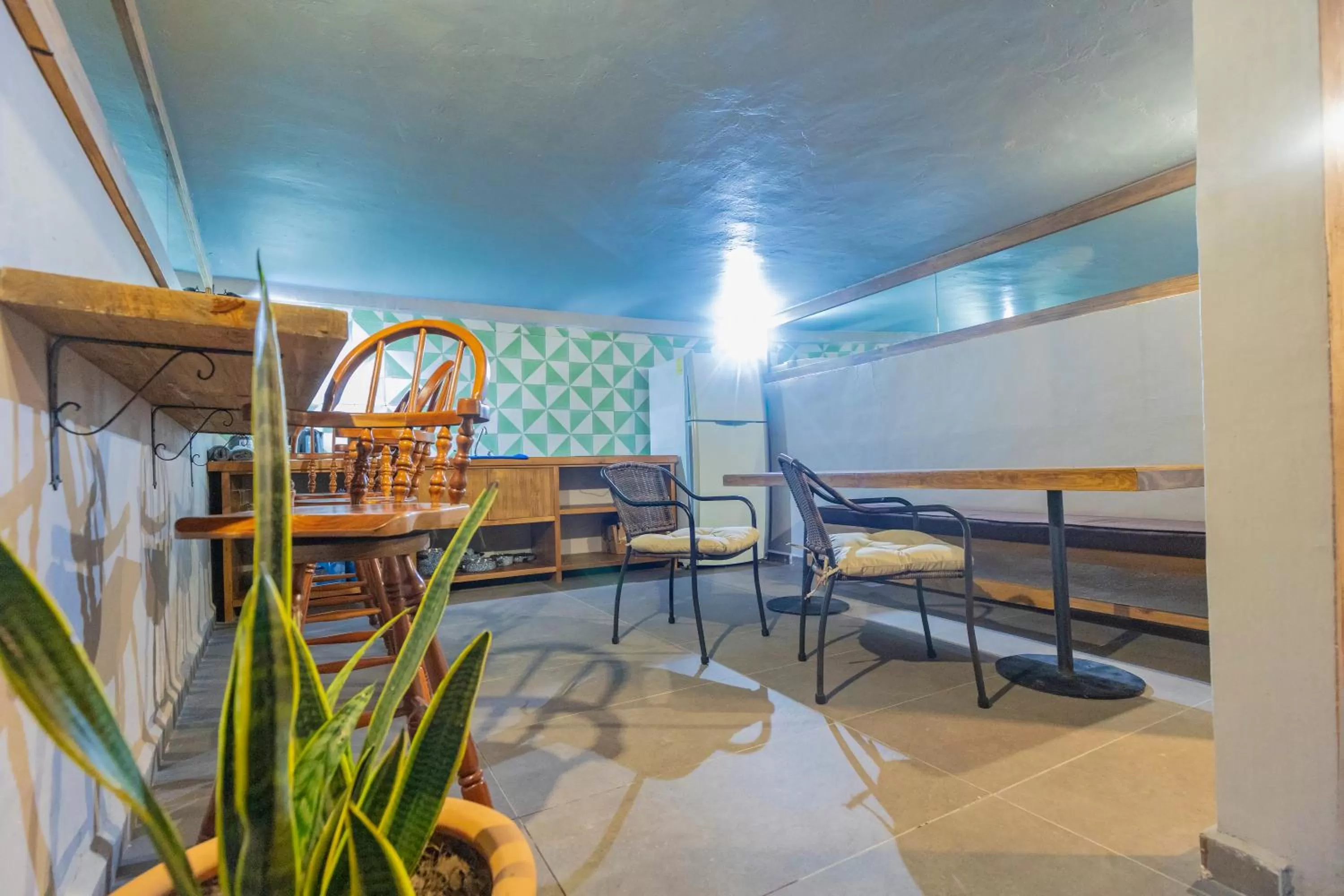 Communal kitchen in Casa Lavanda Hotel Boutique