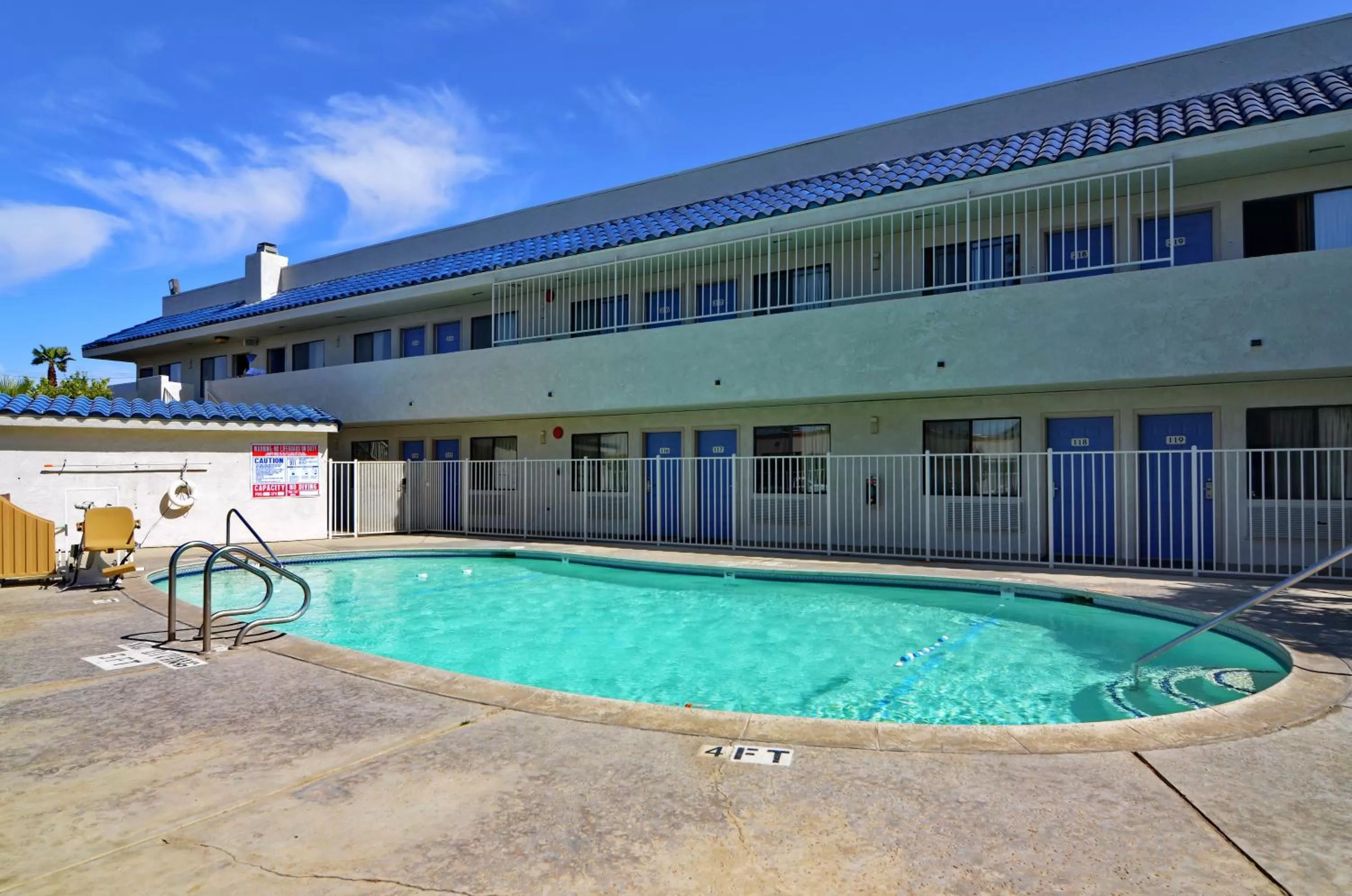 Swimming pool in Motel 6-North Palm Springs, CA - North