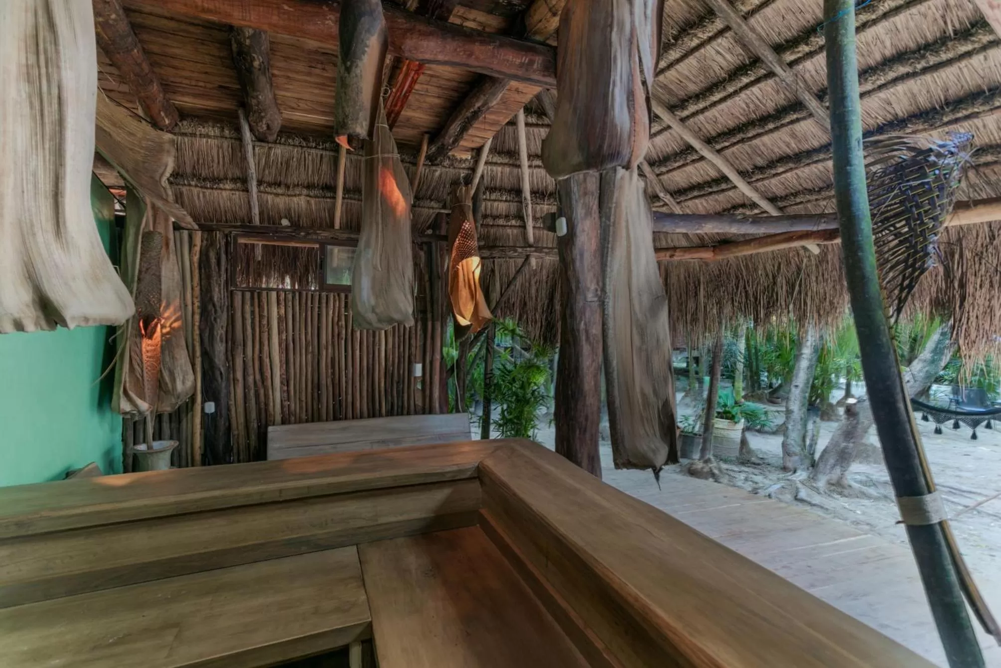 Seating area in Hidden Treehouse Tulum Eco-Hotel