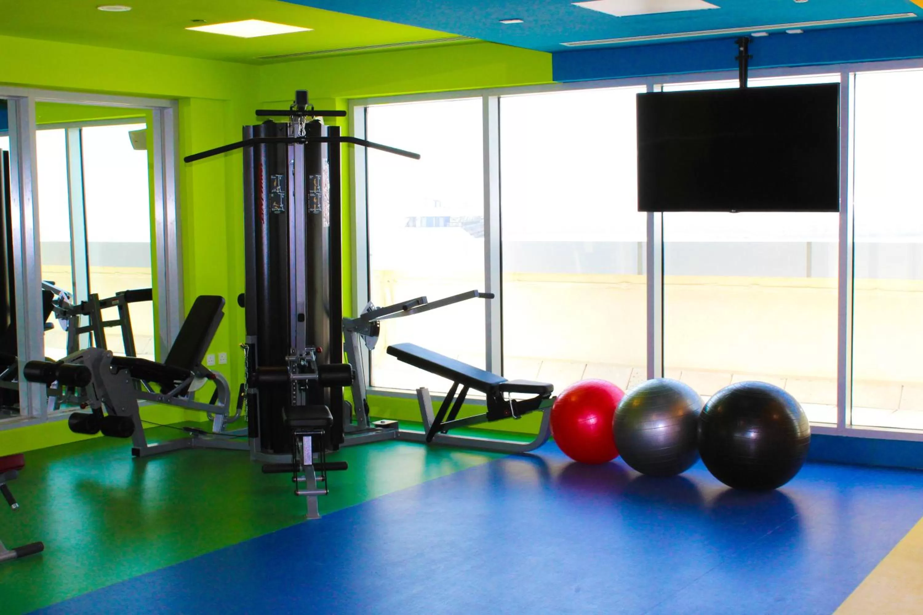 Fitness centre/facilities in Park Inn by Radisson Dubai Motor City