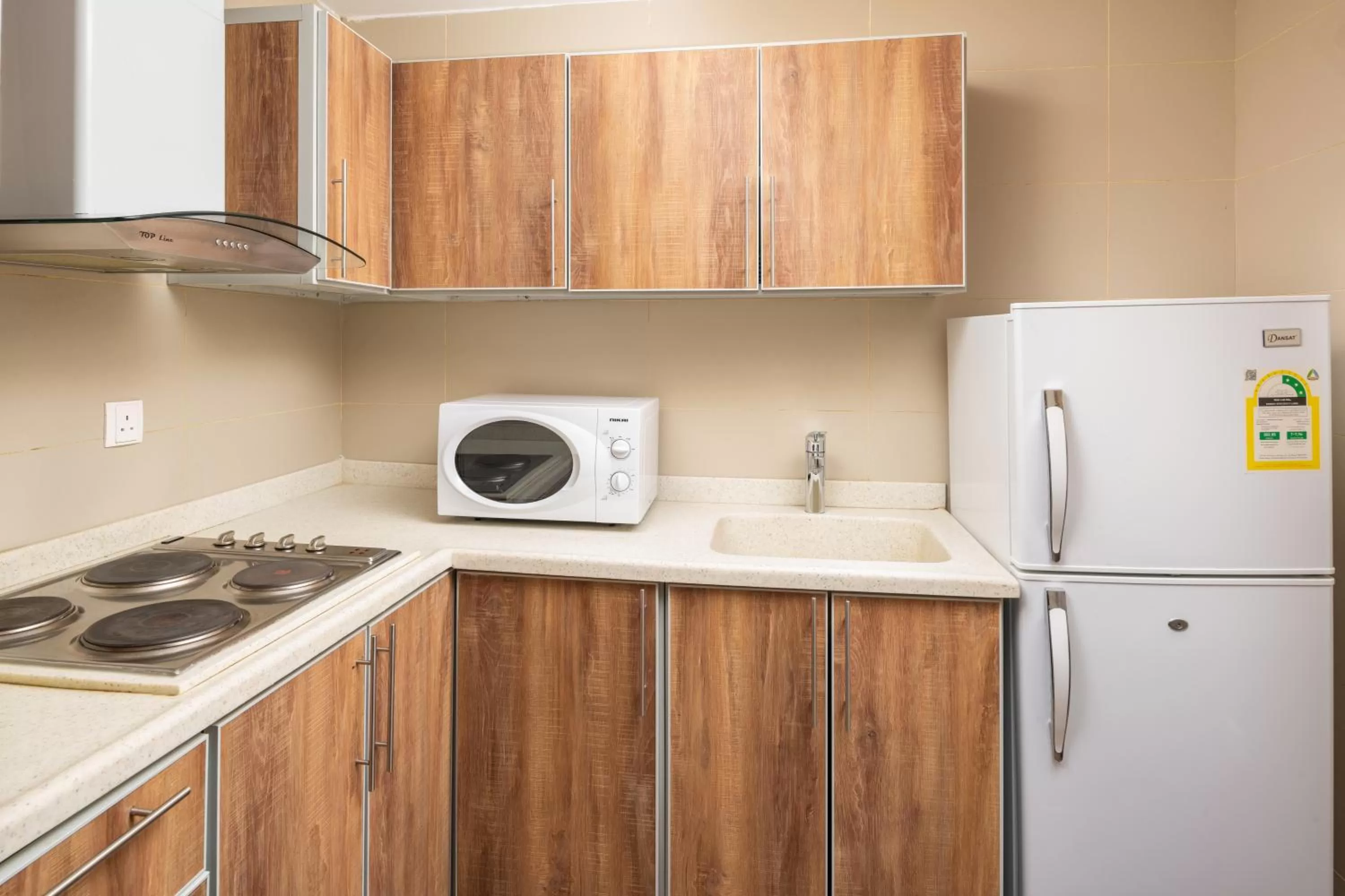 kitchen in Taiba Front Hotel