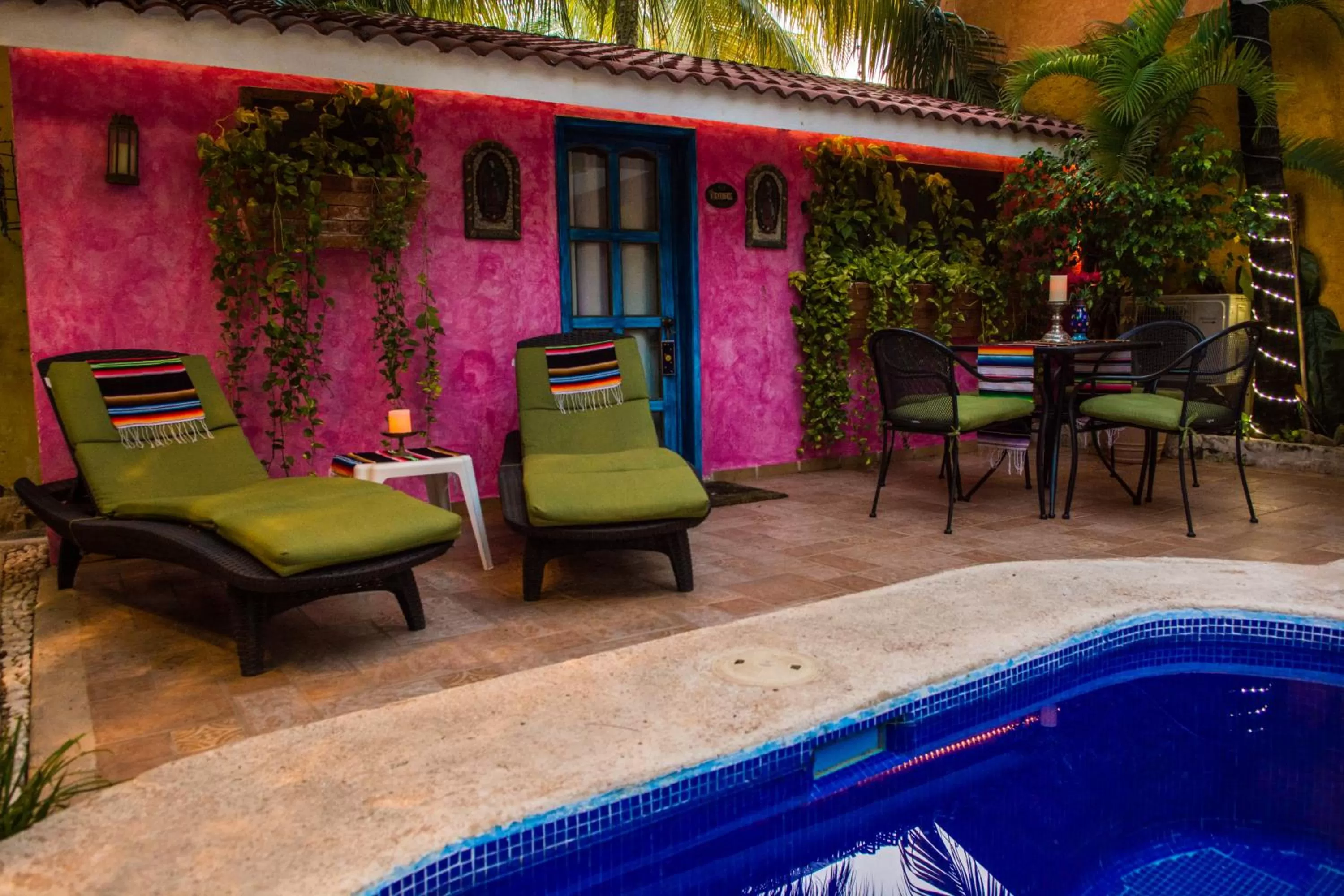 Patio in Hacienda Boutique B&B and Spa Solo Adultos