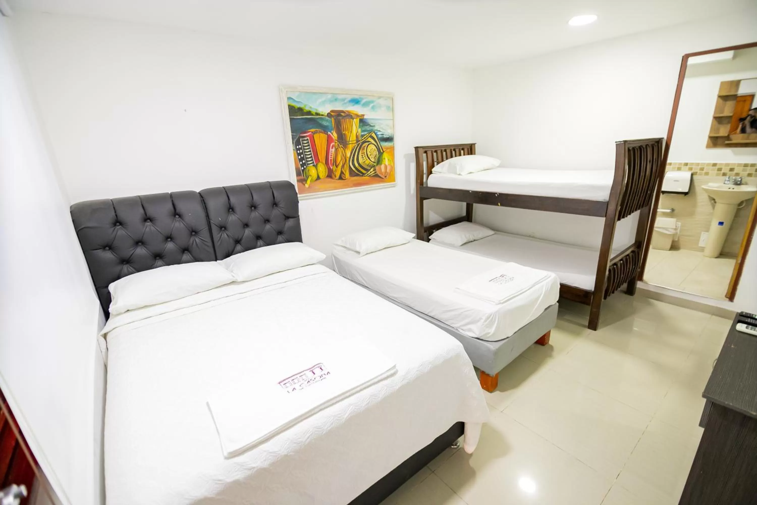 Bed in Hotel La Casona de Getsemani