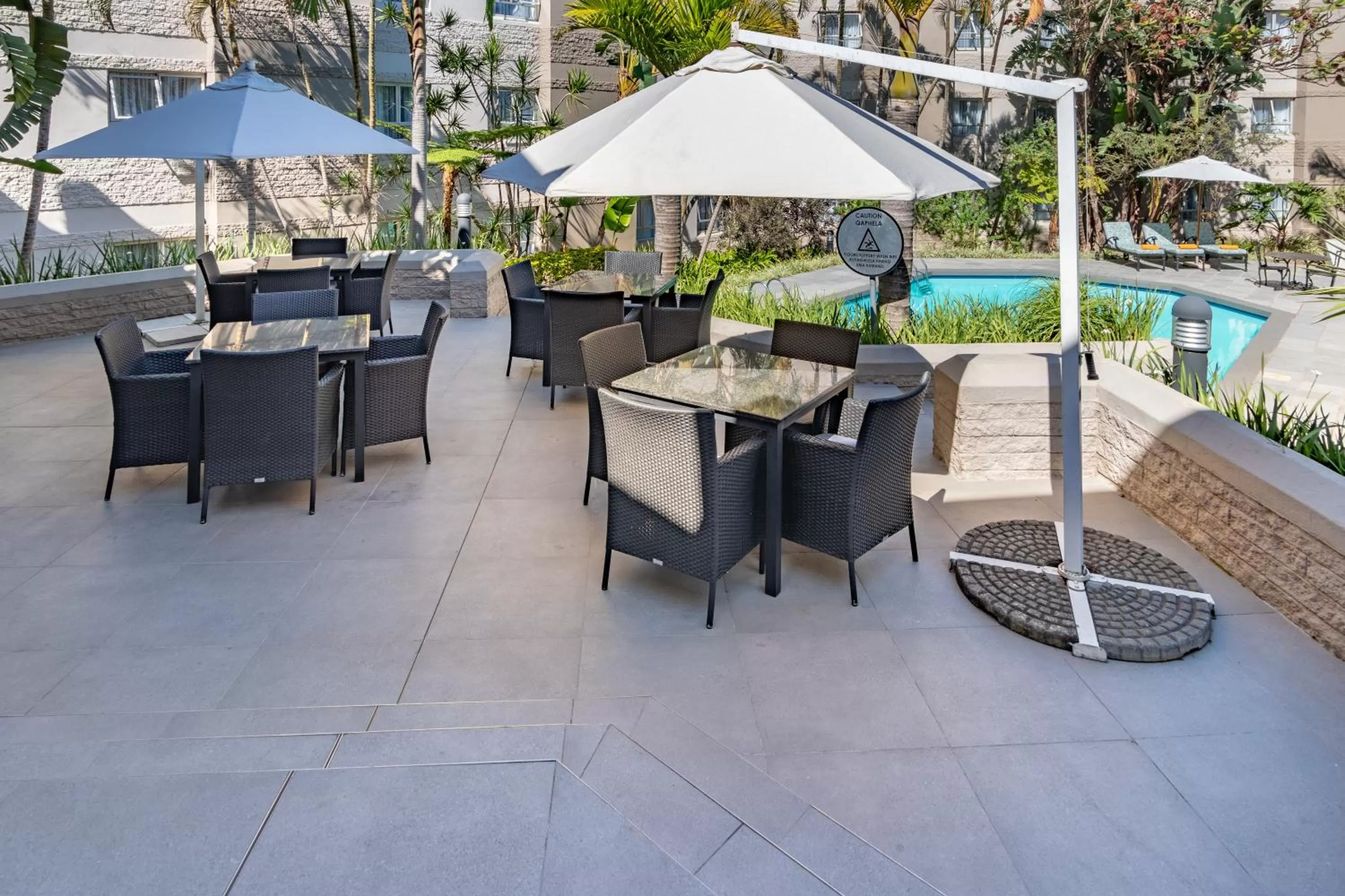 Patio in City Lodge Hotel Durban