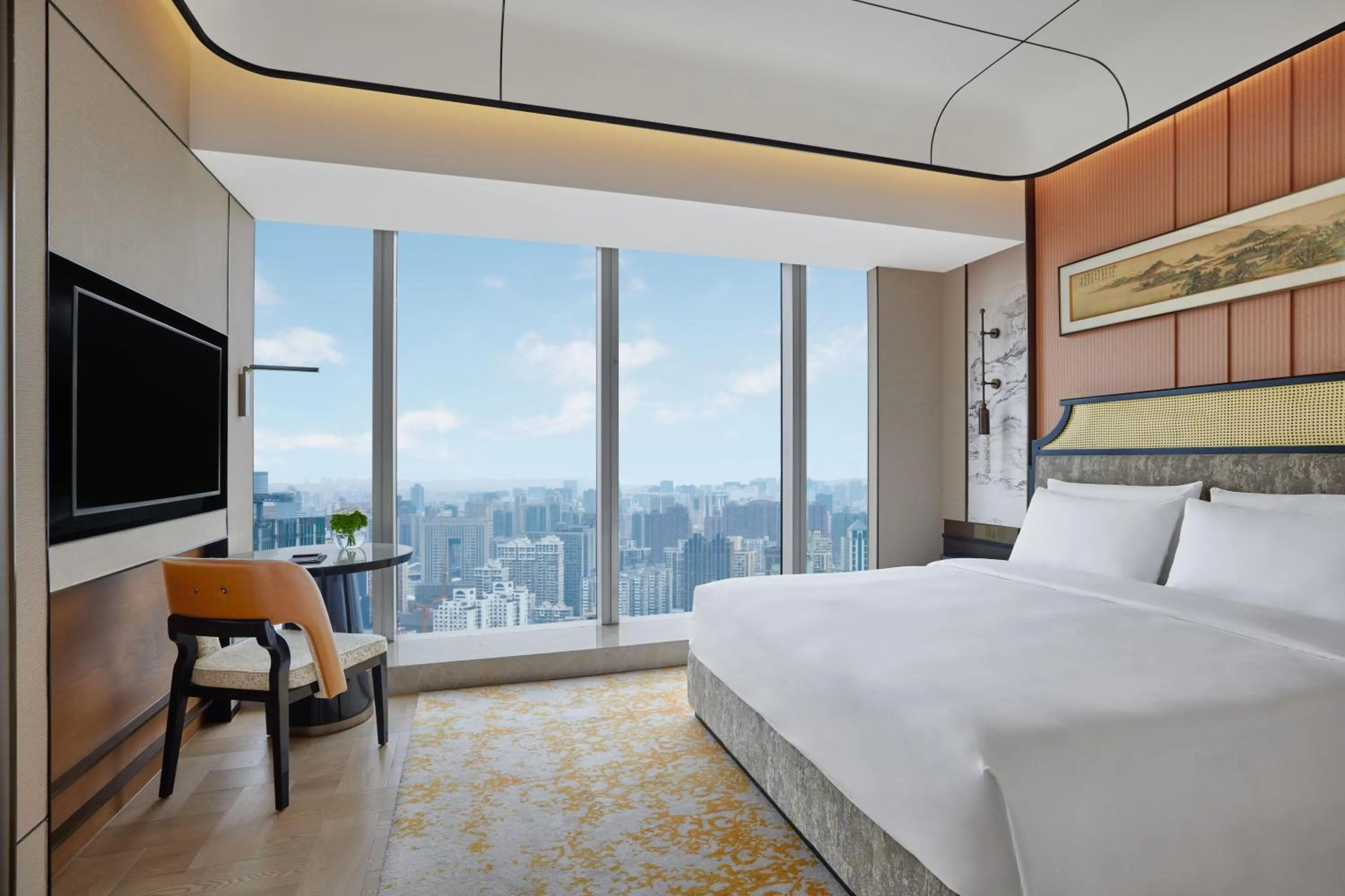 Photo of the whole room, Bed in Conrad Shanghai