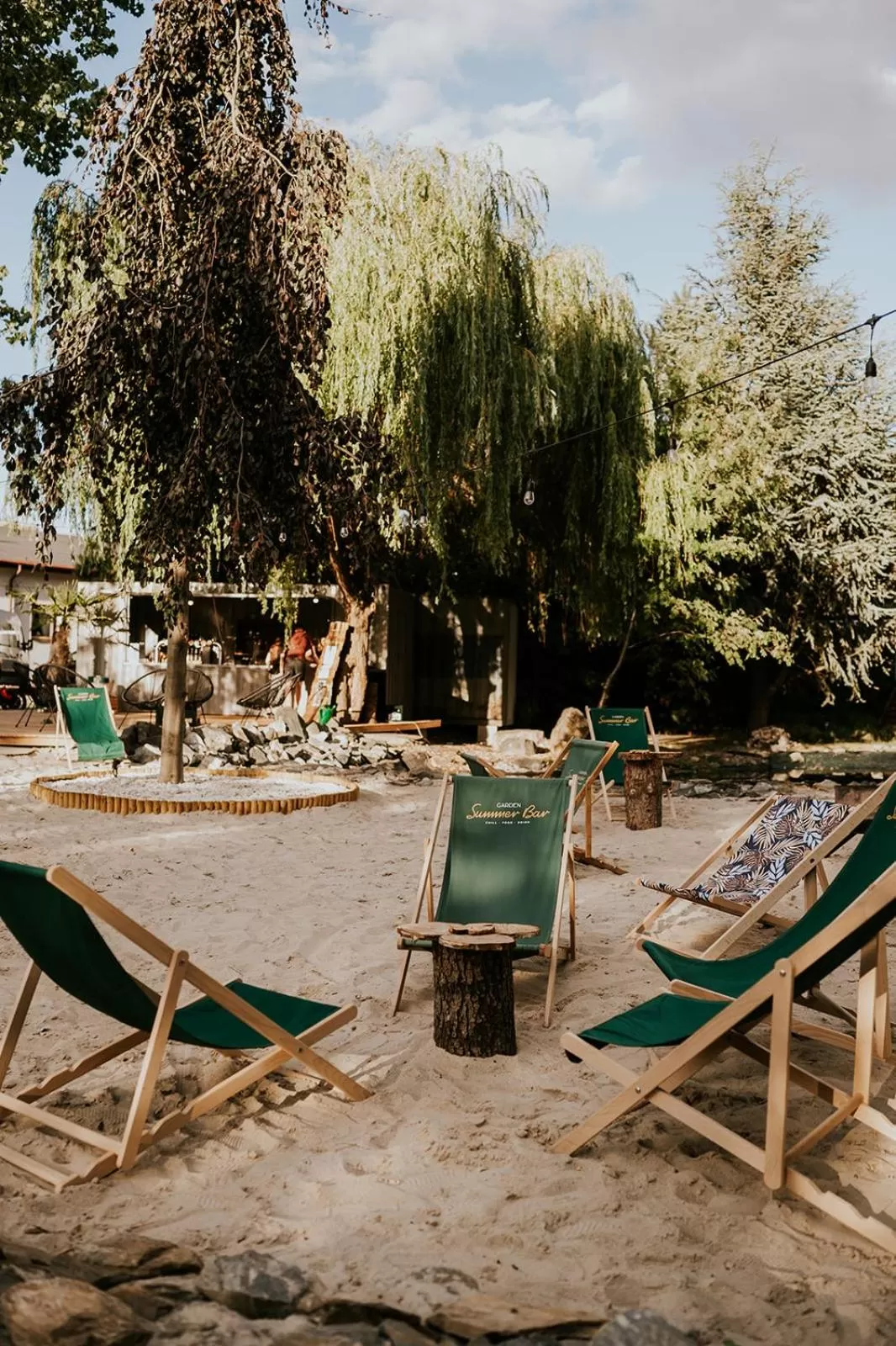 sunbed in Hotel Garden