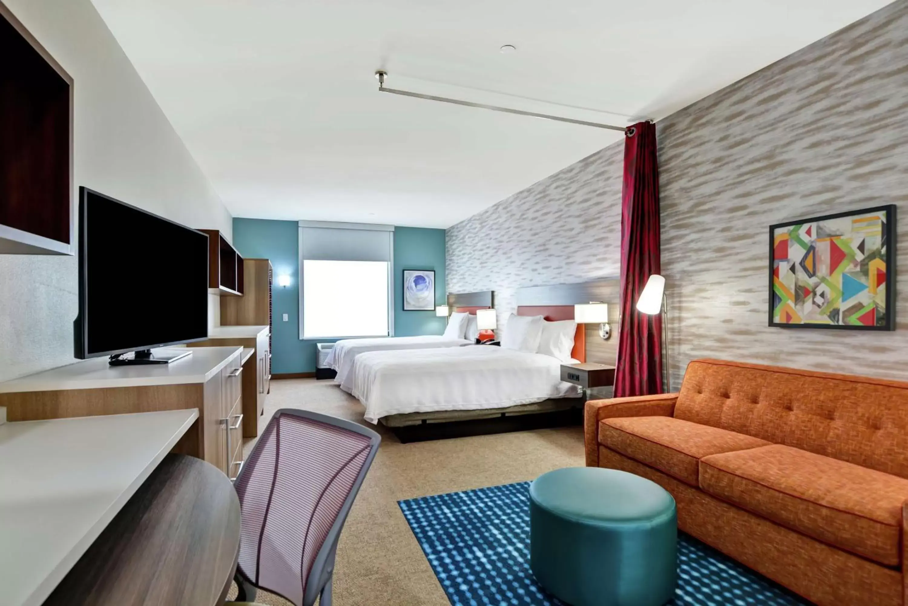 Queen Studio with Two Queen Beds - Non-Smoking in Home2 Suites By Hilton Bedford Dfw West Queen Studio with Two Queen Beds - Non-Smoking in Home2 Suites By Hilton Bedford Dfw West