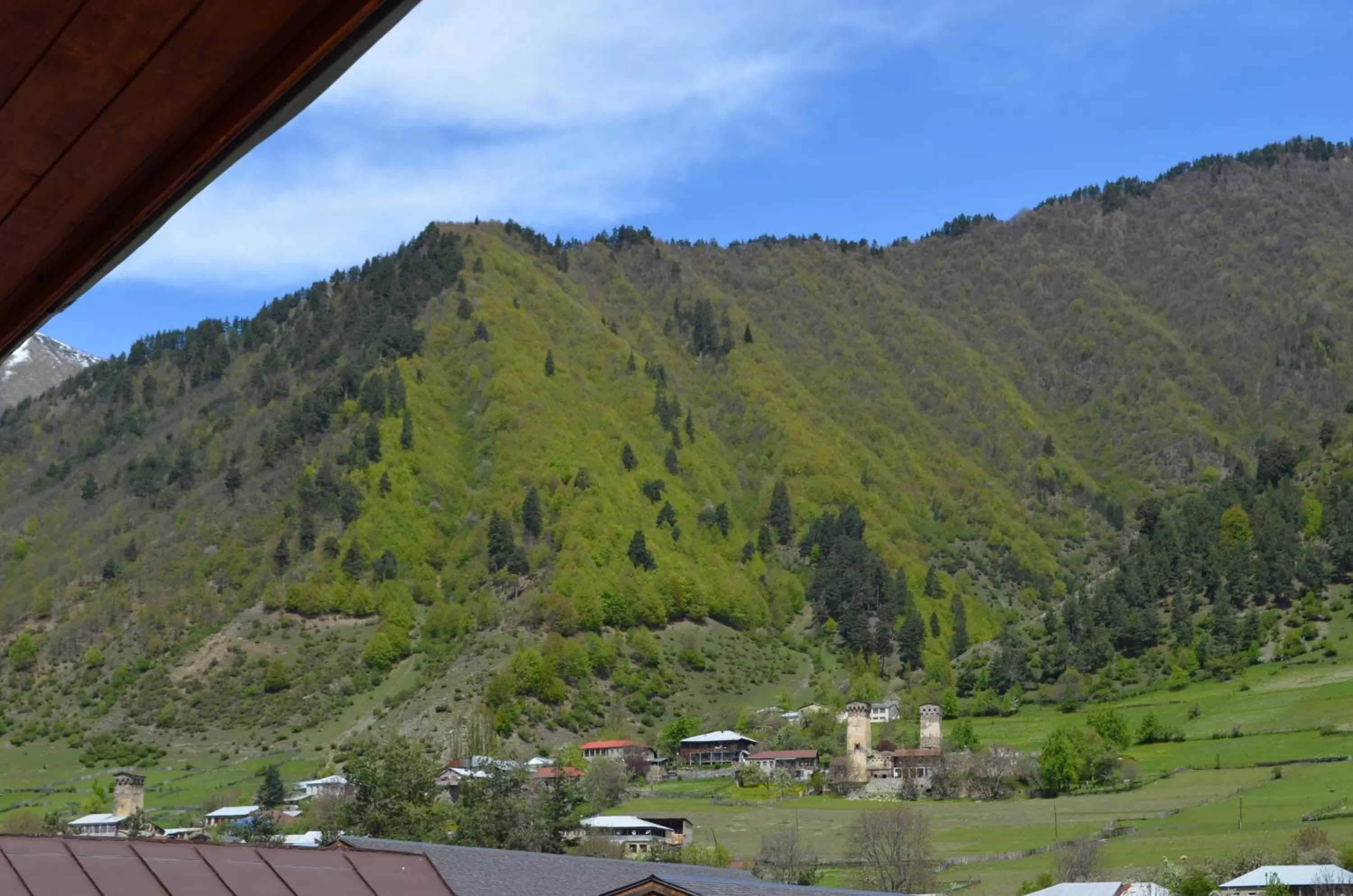 Balcony/Terrace, Mountain View in Hotel Svanseti