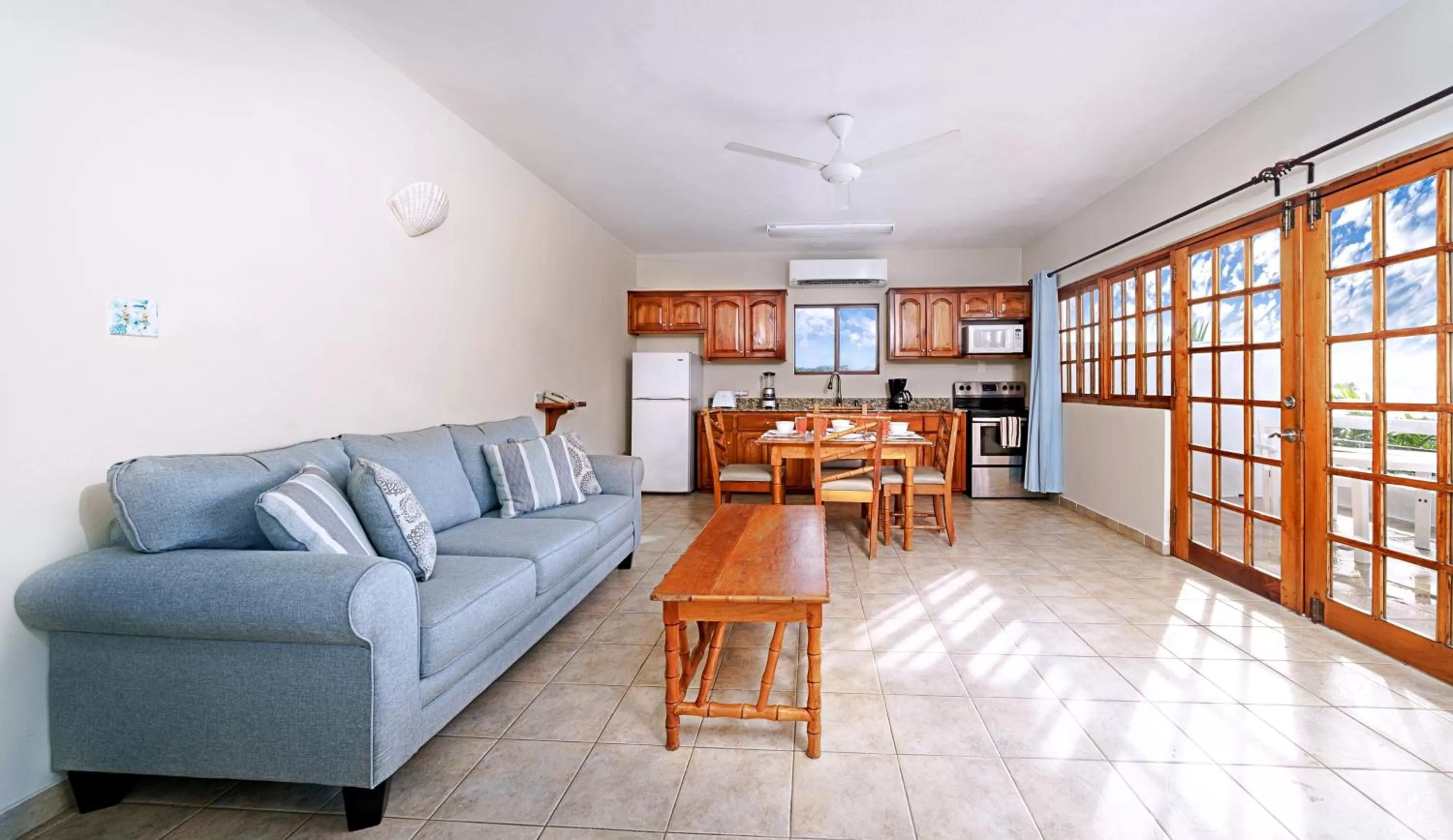 Living room in Beach House Condos, Negril