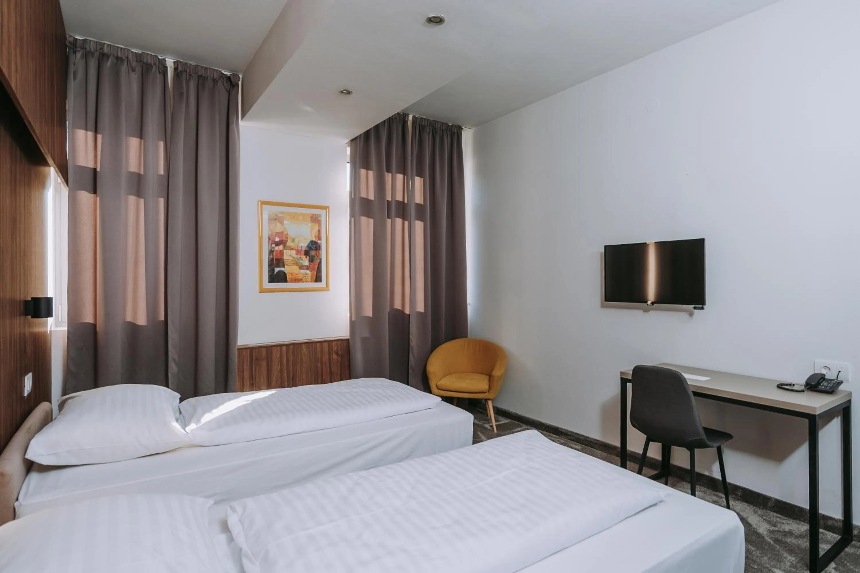 Bed in Hotel Sliško