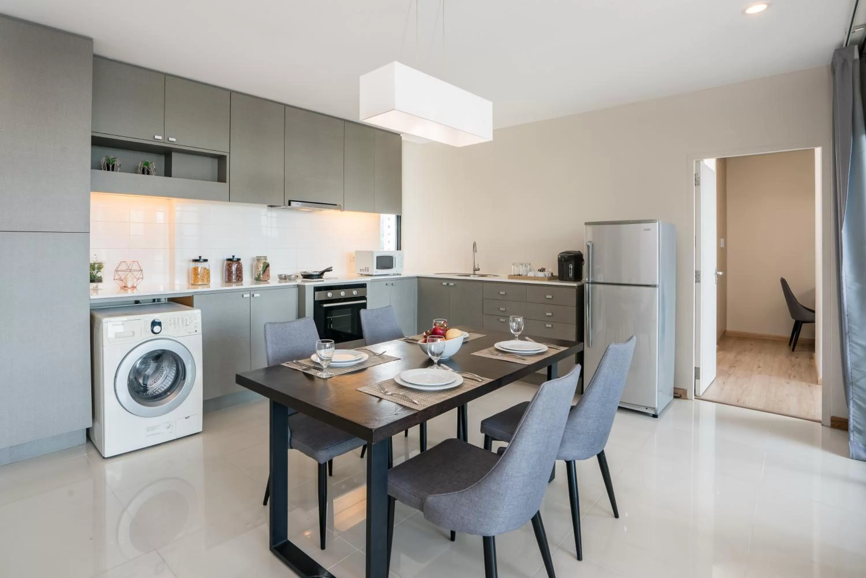 Kitchen or kitchenette in Altera Hotel and Residence by At Mind