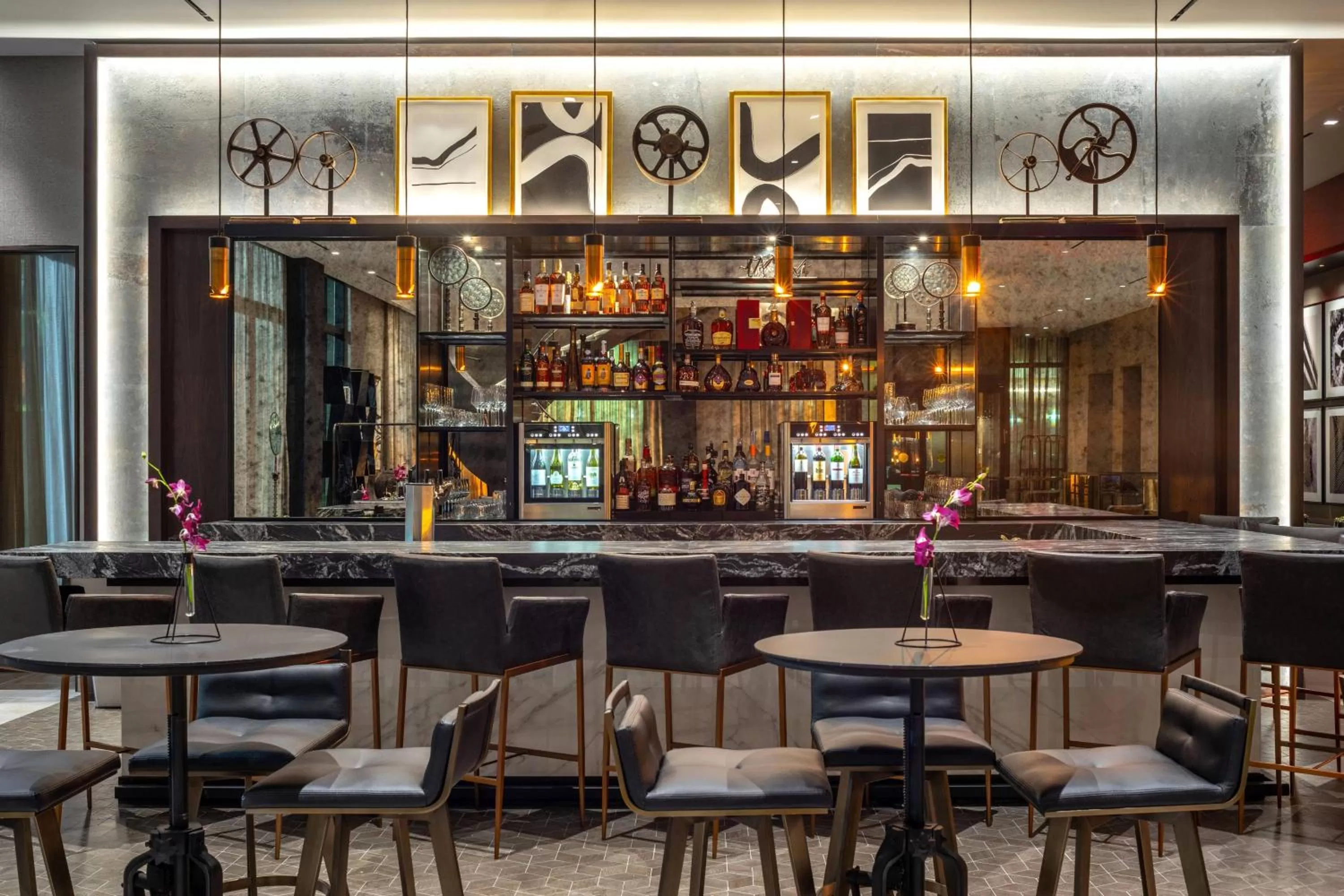 Lobby or reception in The Row Hotel at Assembly Row, Autograph Collection