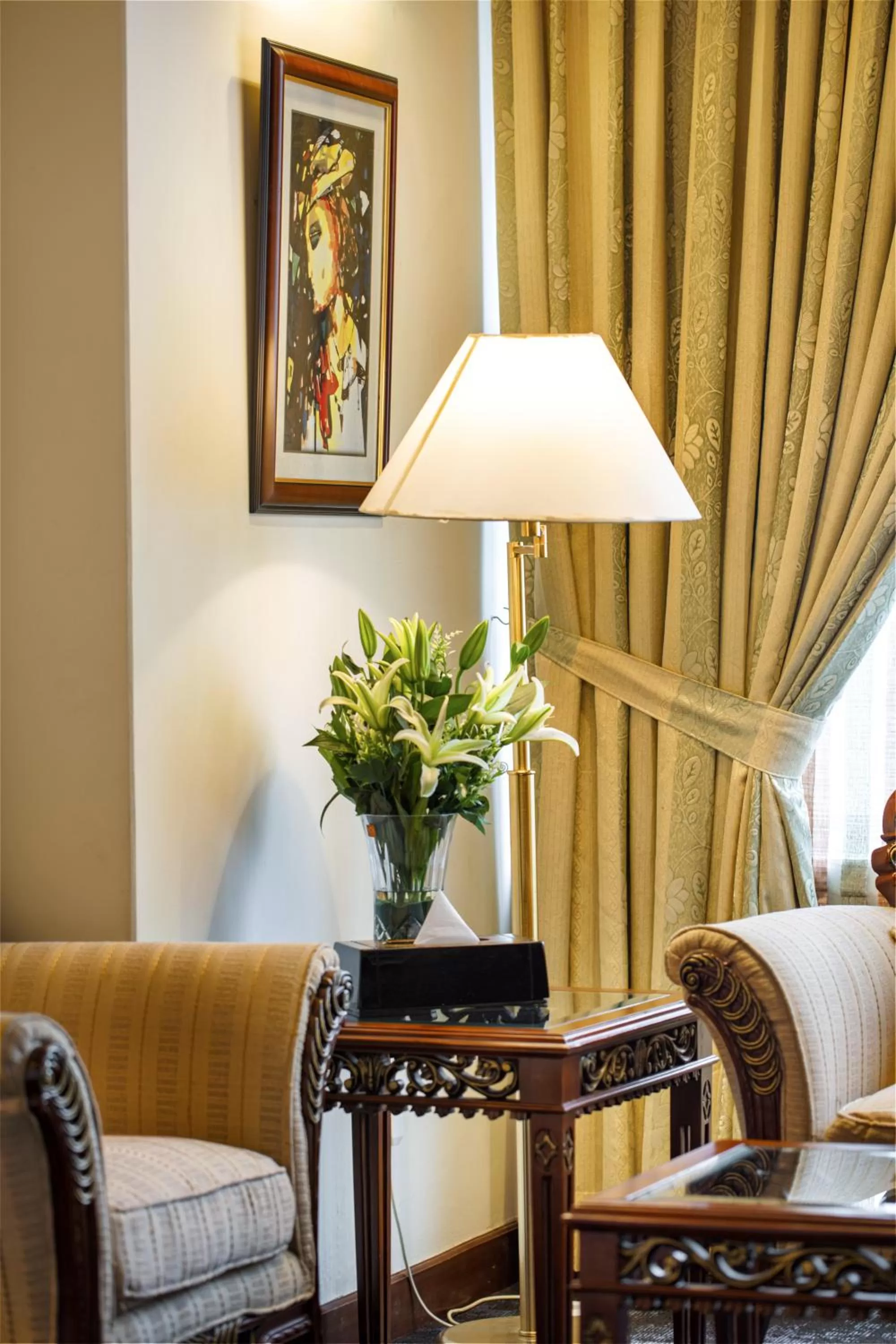 Seating area in Hotel Sarina