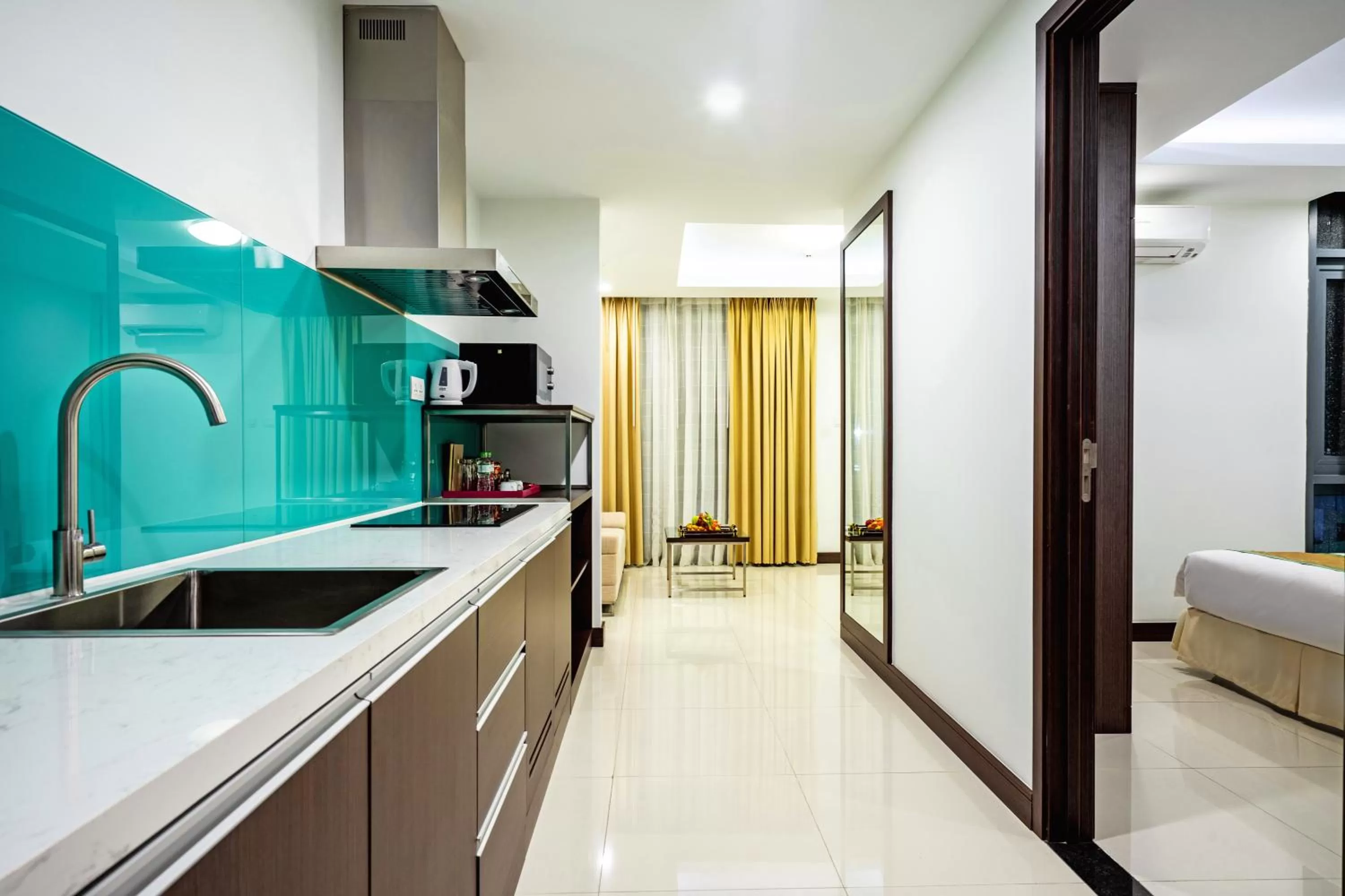 Kitchen or kitchenette in Becamex Hotel New City