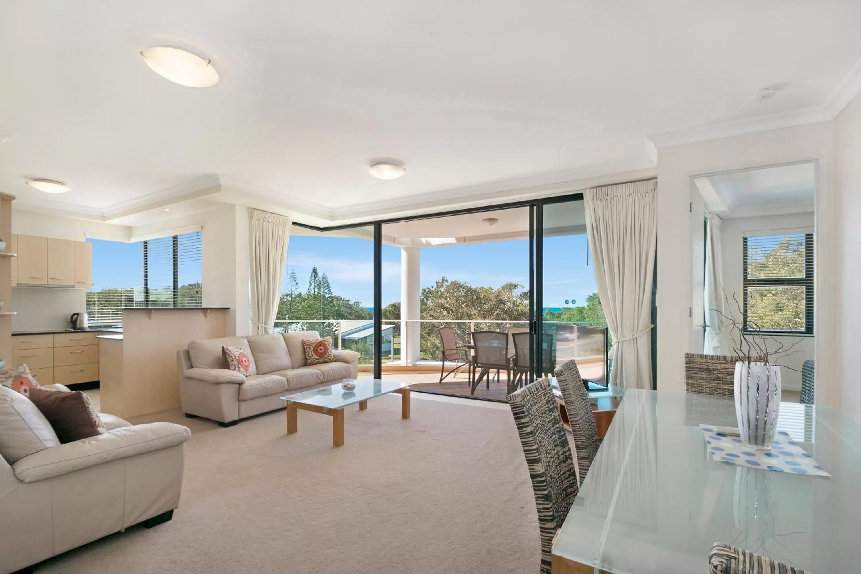 Living room in Santorini Twin Waters