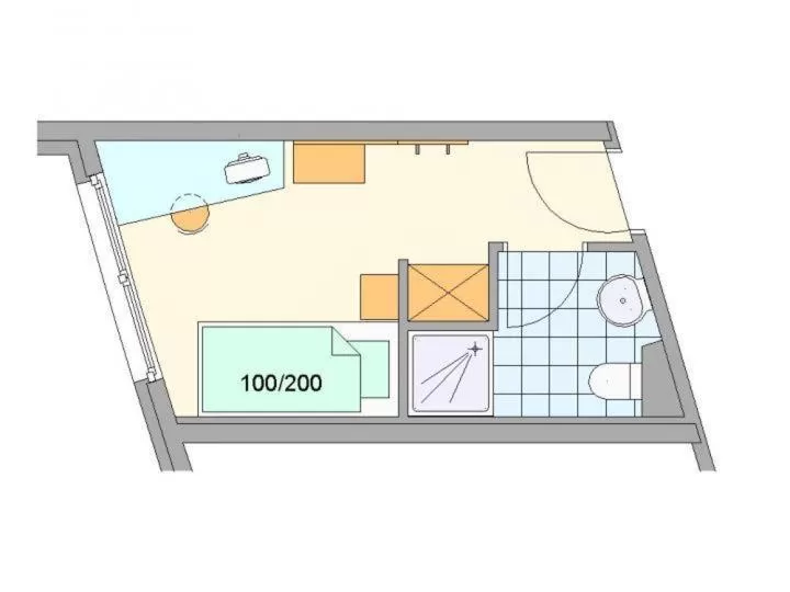 Floor plan in Businesshotel Valerian
