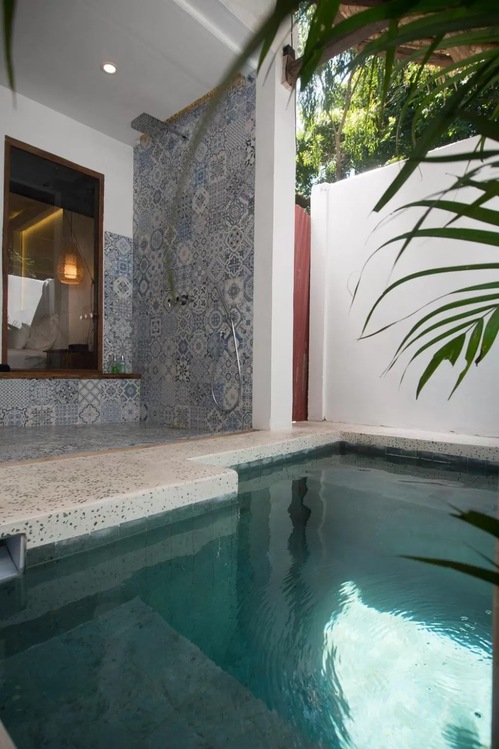 Shower, Swimming Pool in The Mandana Villa Gili Air