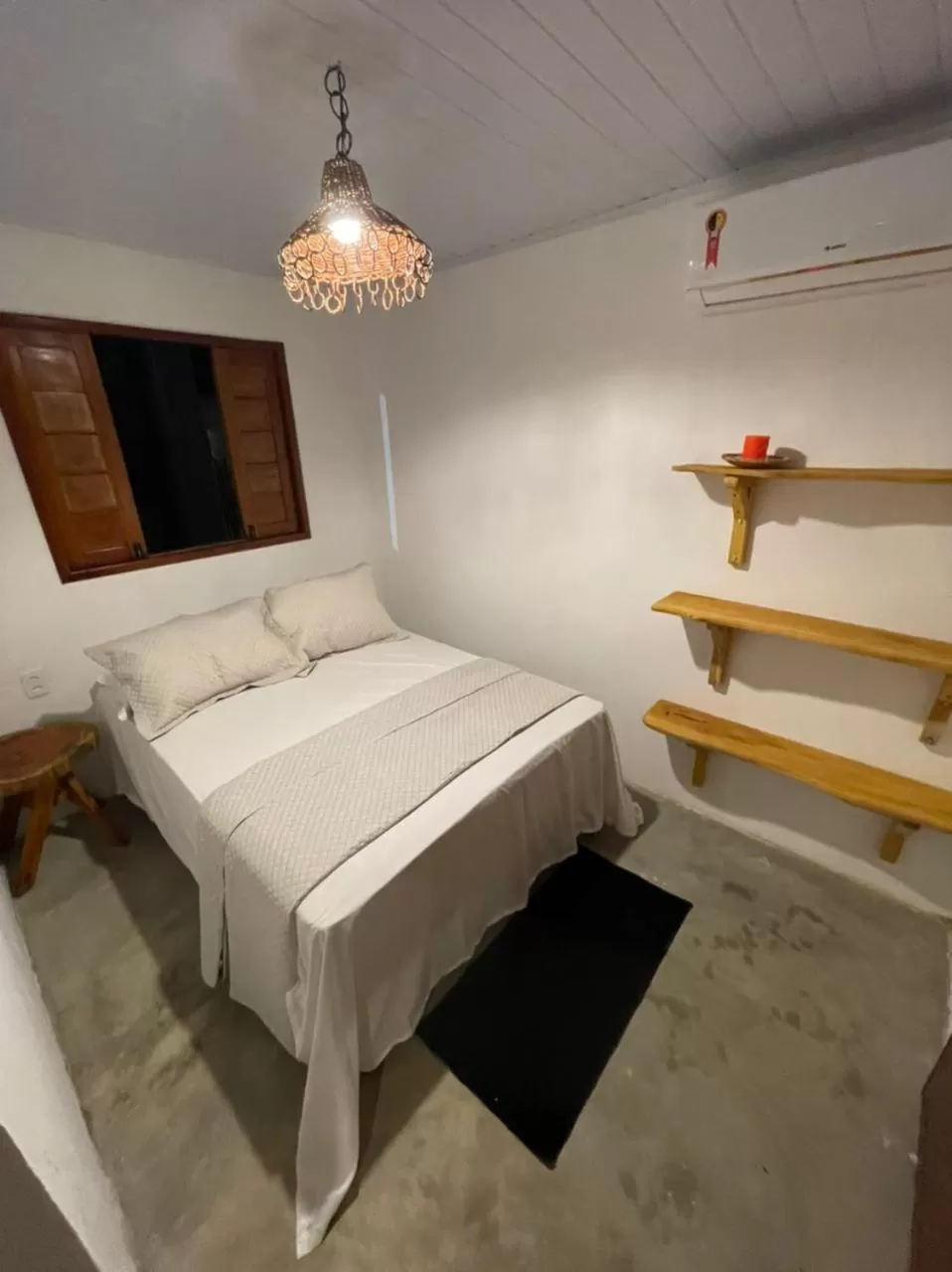 Bed in Chalé Palhano Beach