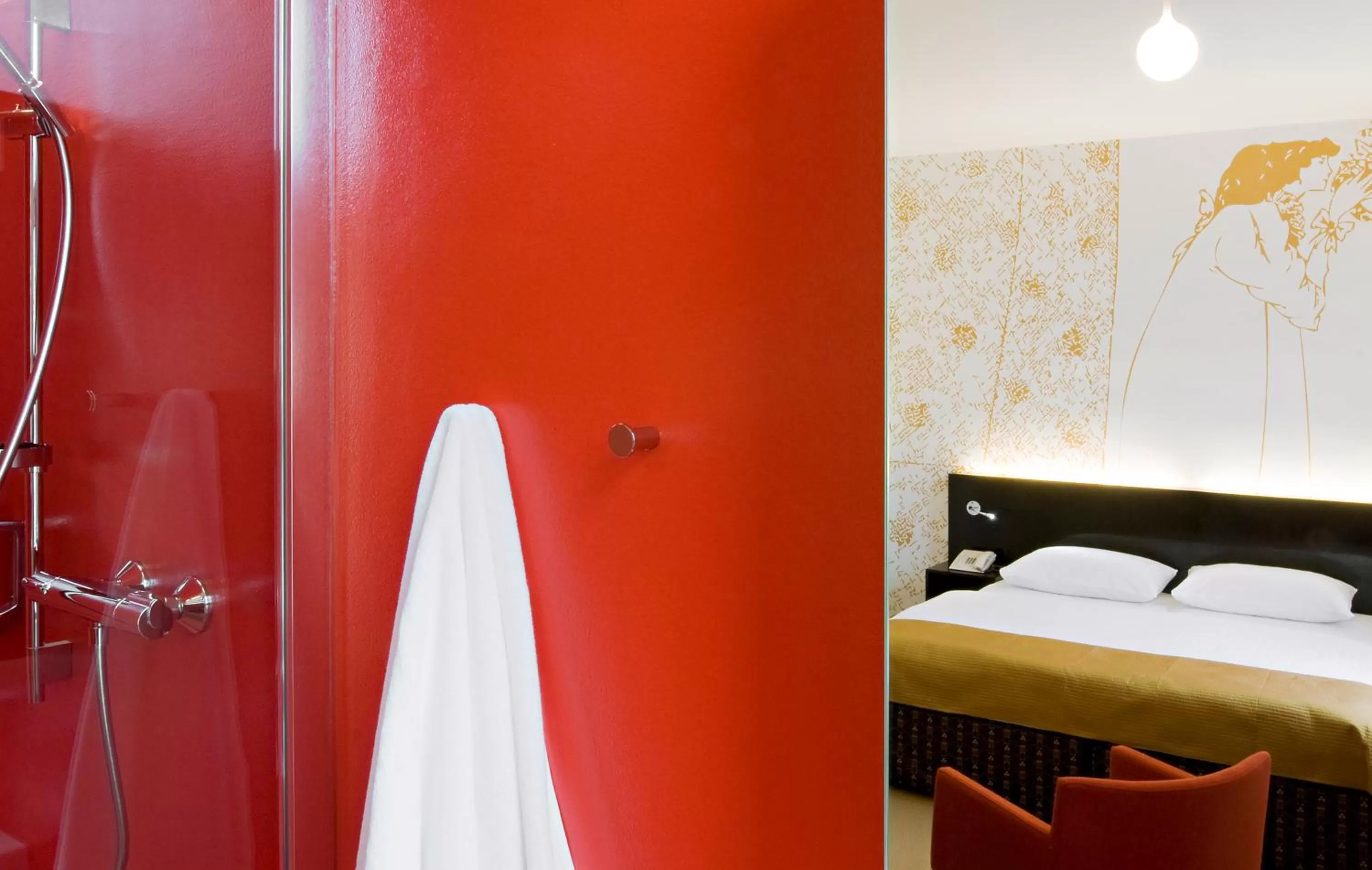 Photo of the whole room, Bed in Alma Boutique-Hotel