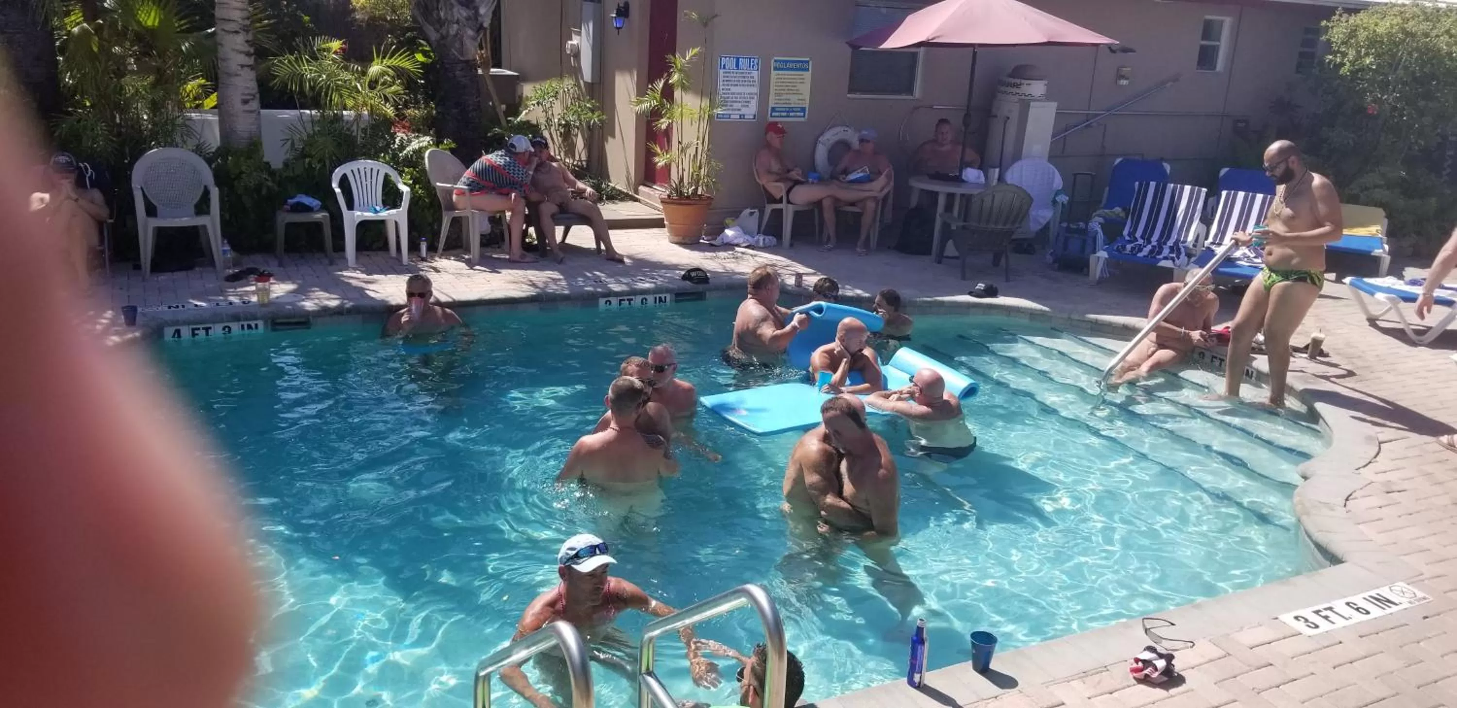 Patio in INN LEATHER GUEST HOUSE-GAY MALE ONLY