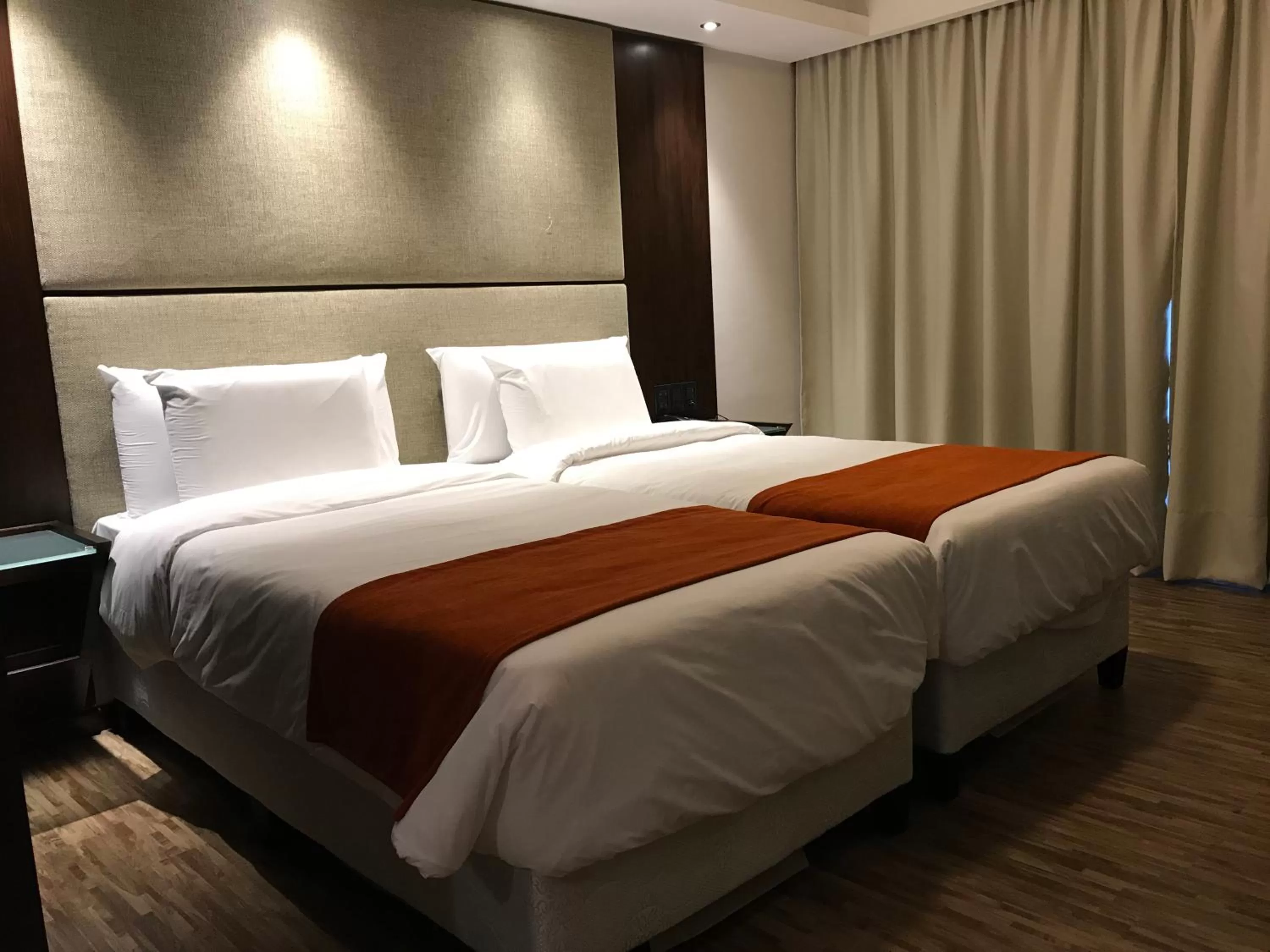 Photo of the whole room, Bed in Crystal Tower