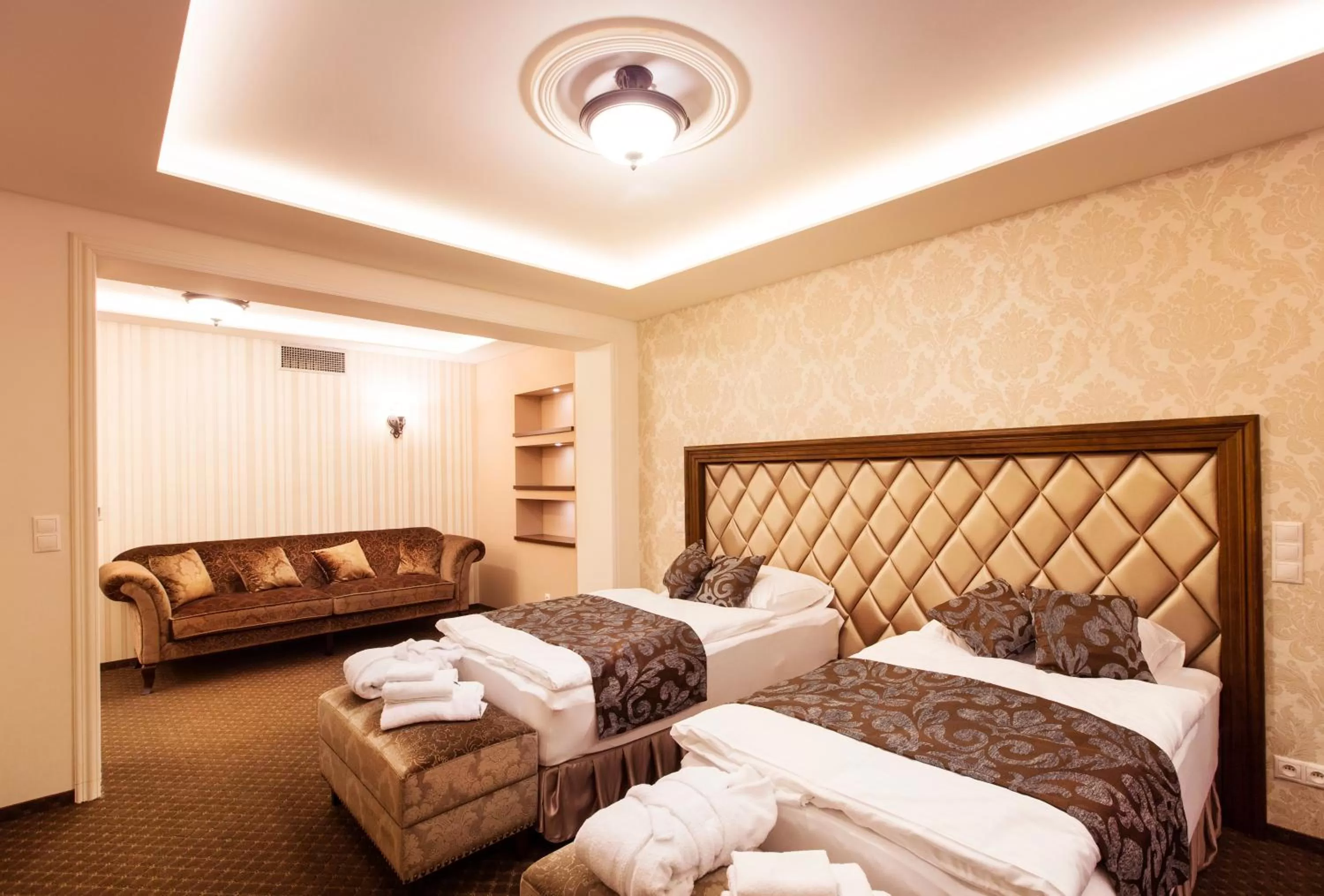 Bed in Hotel Dvorana