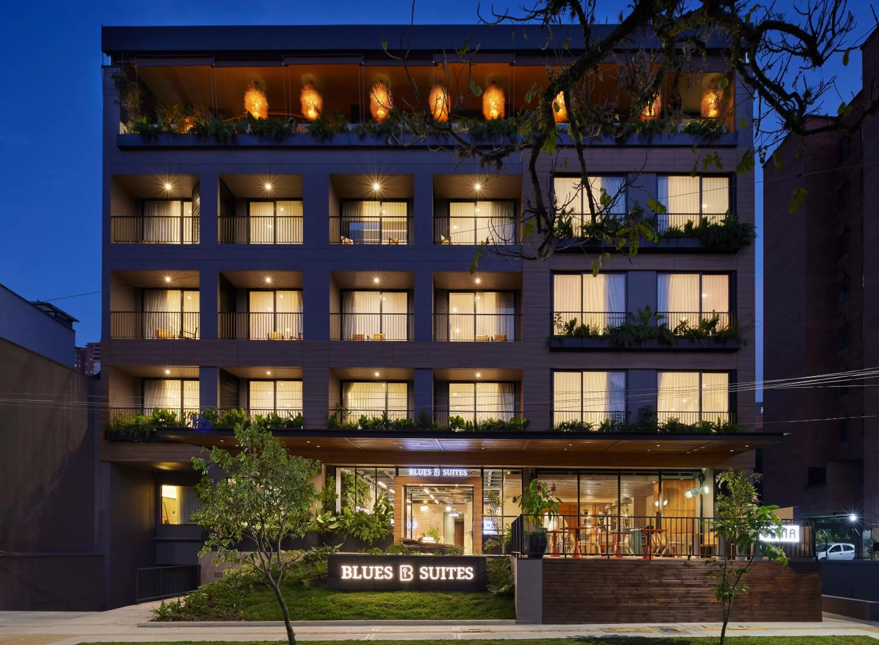 Property building in Blues Suites Medellín