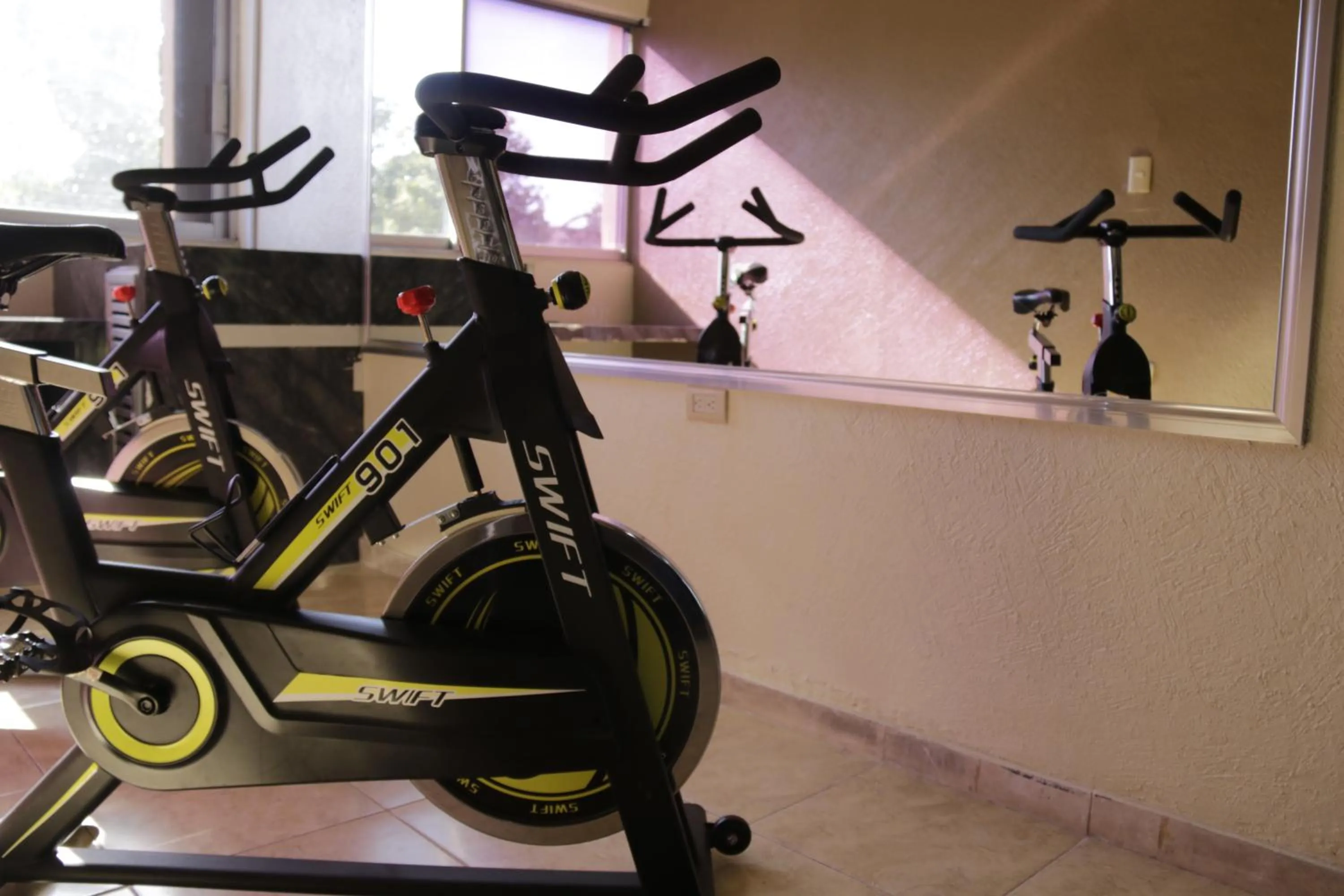 Fitness centre/facilities in Hotel America Palacio