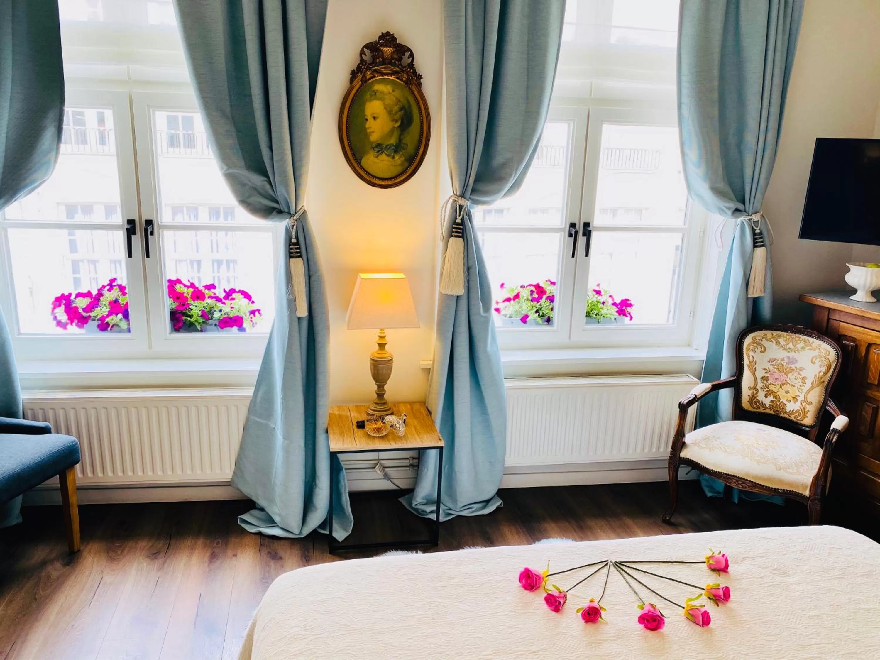 Bed in The White Queen B&B