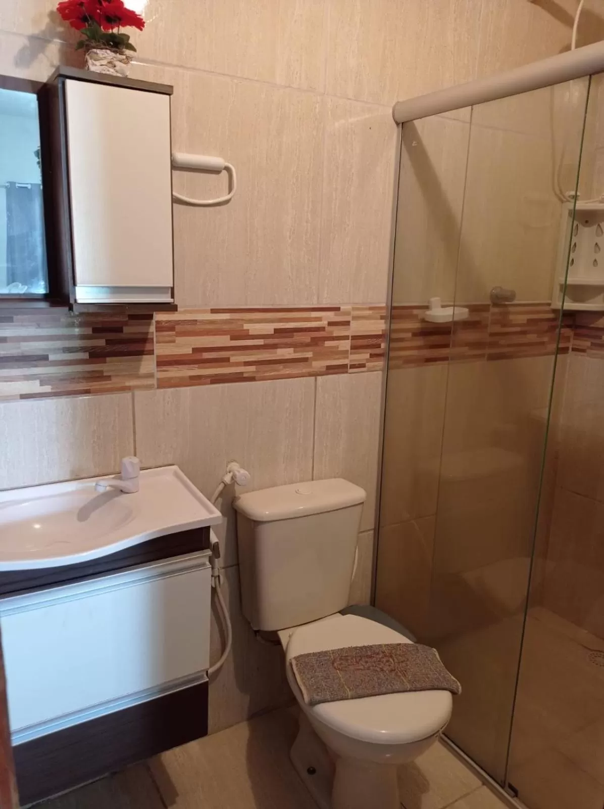 Bathroom in Pousada Recanto Canaã