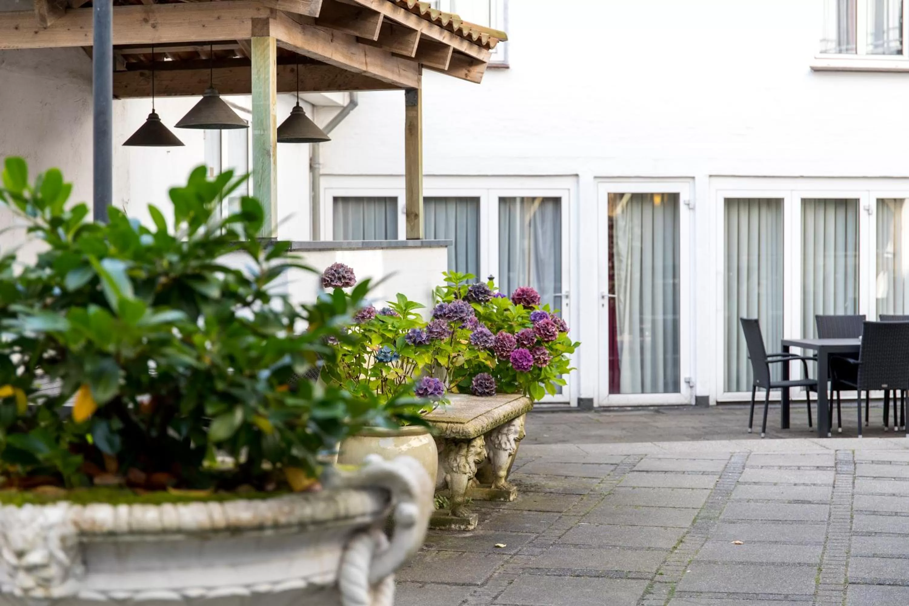 Patio in Helnan Phønix Hotel