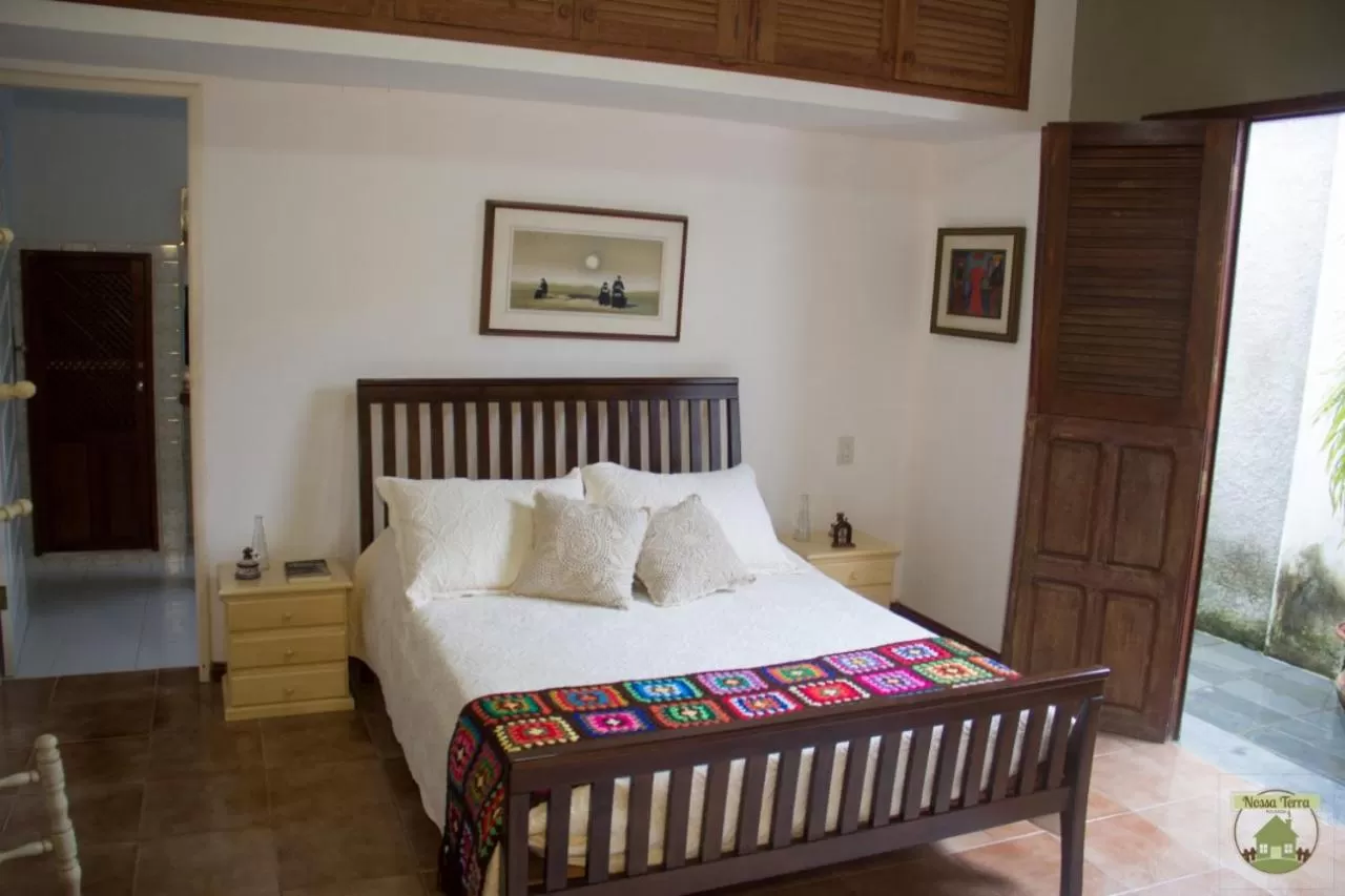 Bed in Pousada Nossa Terra