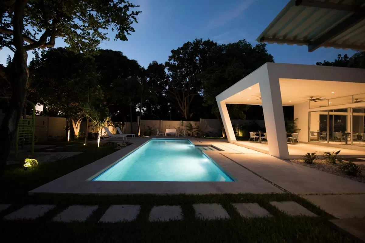 Pool view in Hotel Nicte