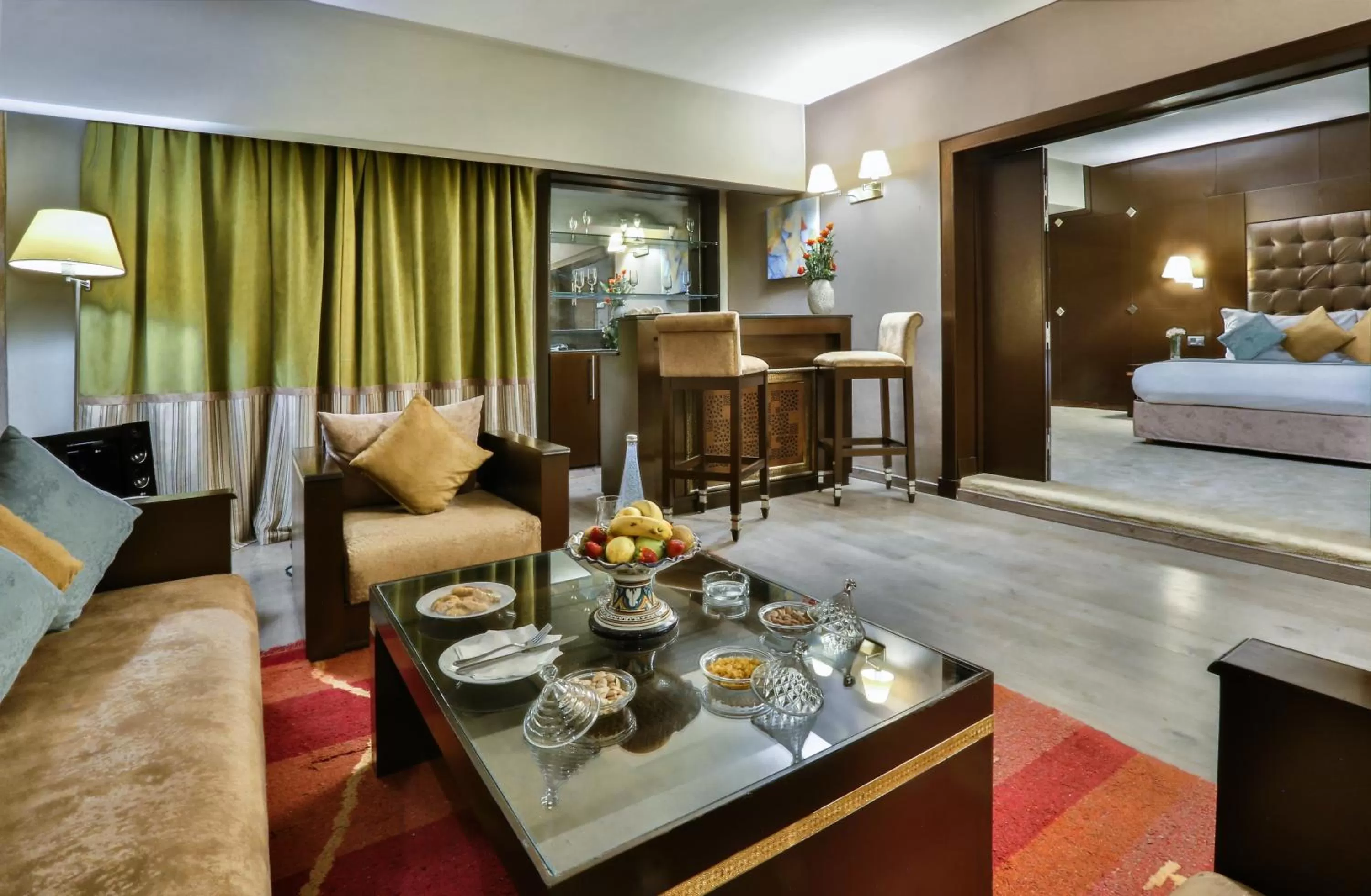 Living room, Bed in Terminus City Center Oujda