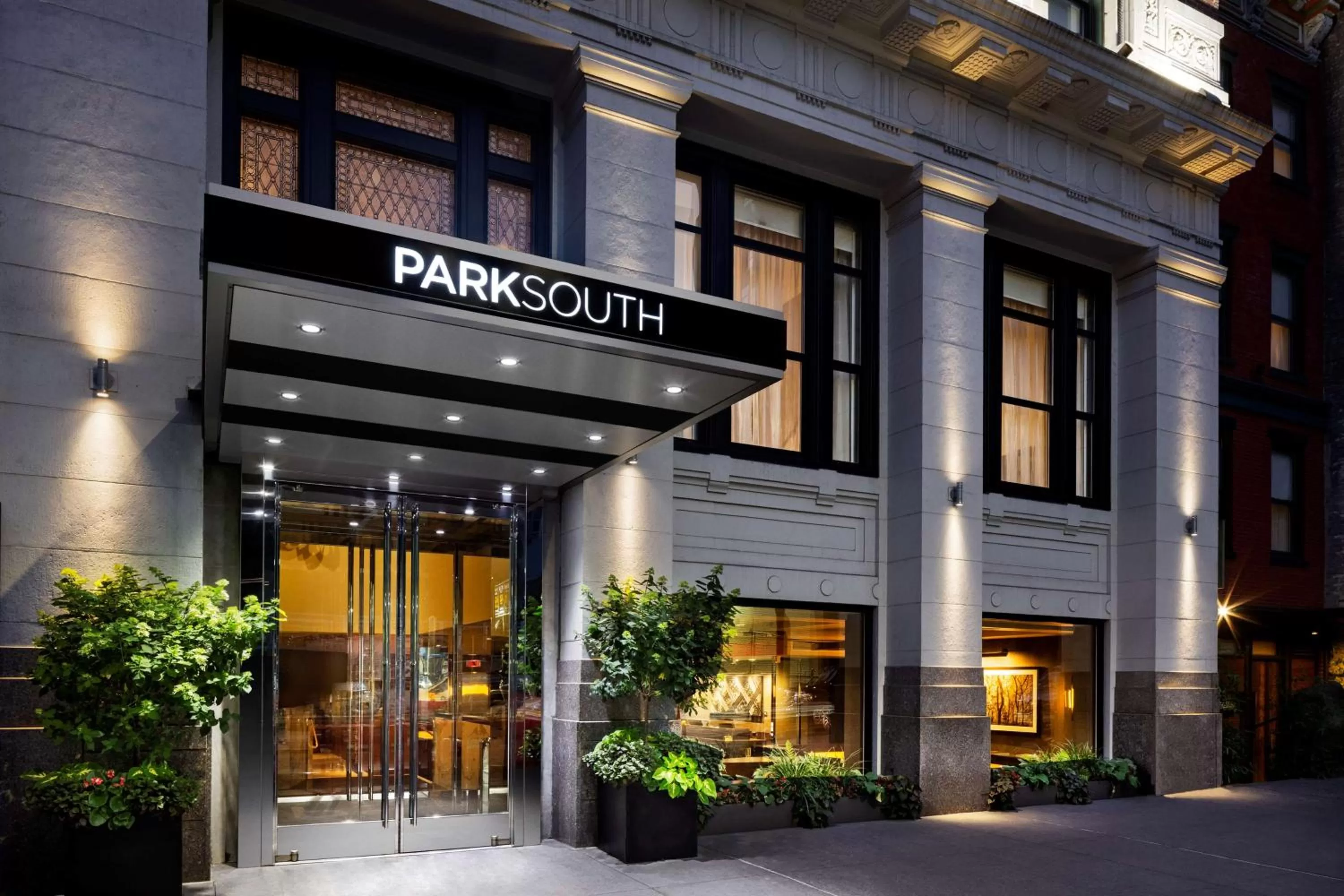 Property building in Park South Hotel, part of JdV by Hyatt